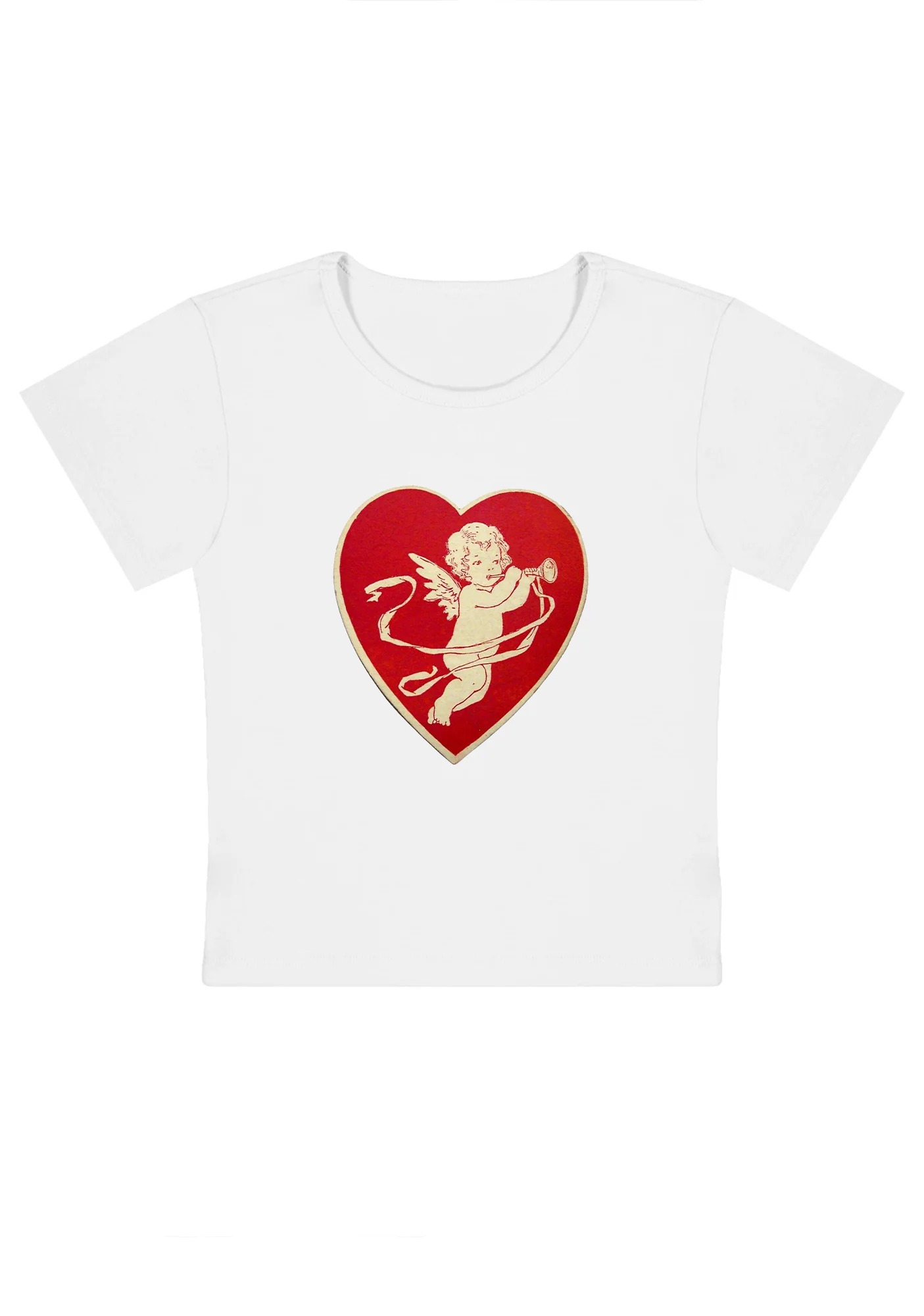Trumpet Cupid Y2K Baby Tee - Image 4