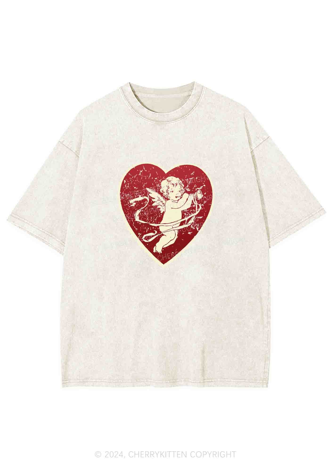 Trumpet Cupid Y2K Washed Tee Cherrykitten - Image 3