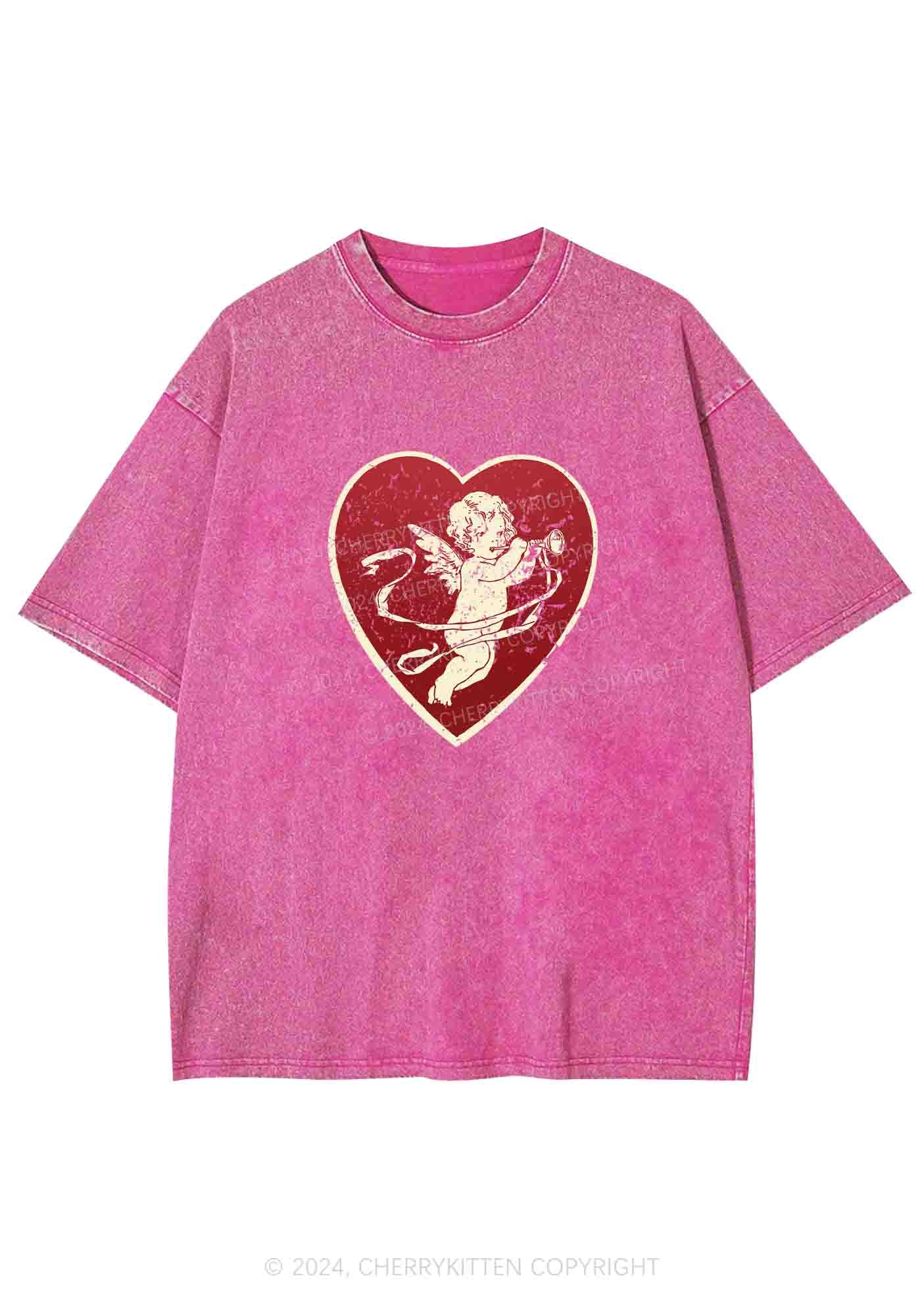 Trumpet Cupid Y2K Washed Tee Cherrykitten - Image 4