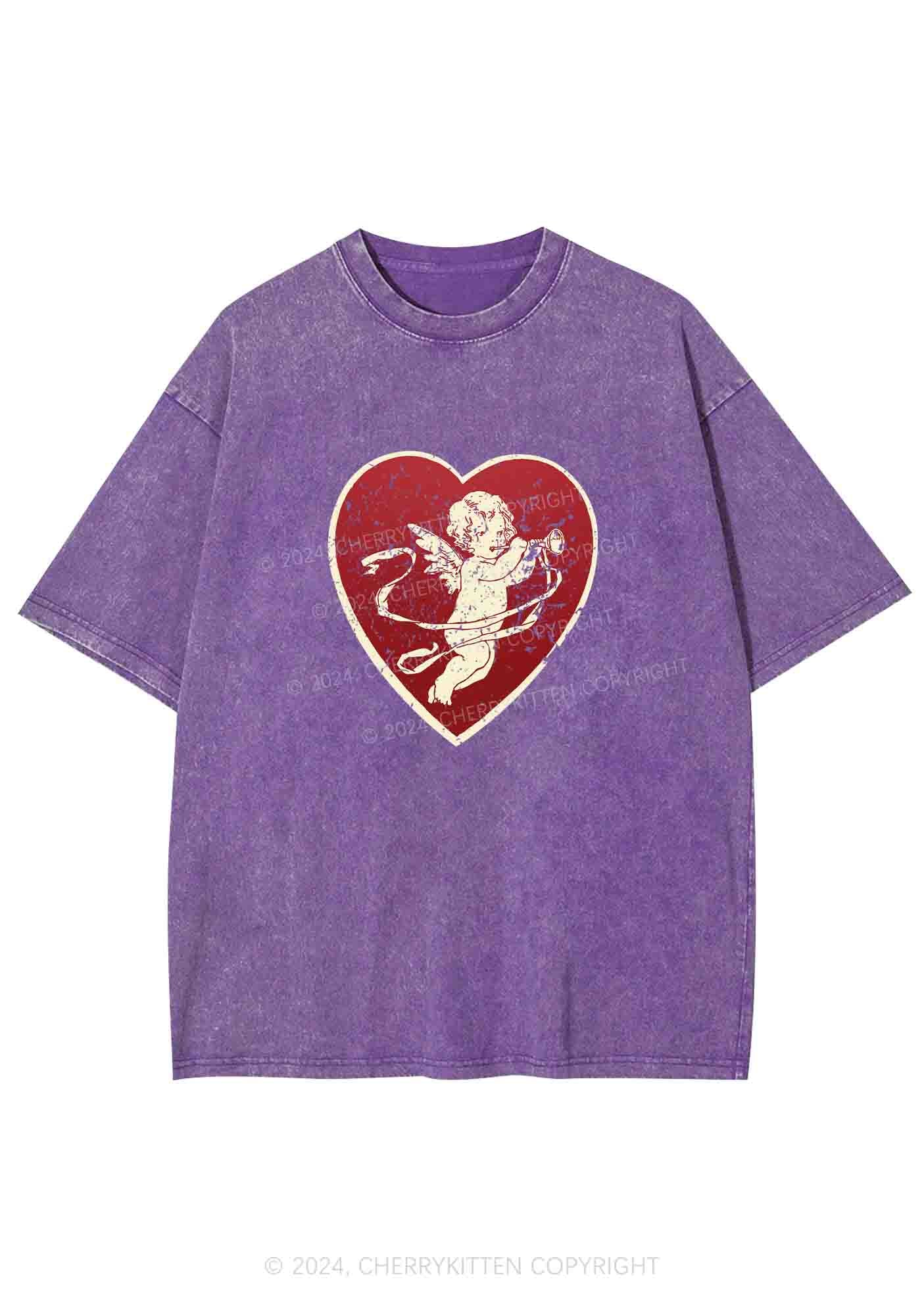 Trumpet Cupid Y2K Washed Tee Cherrykitten - Image 5