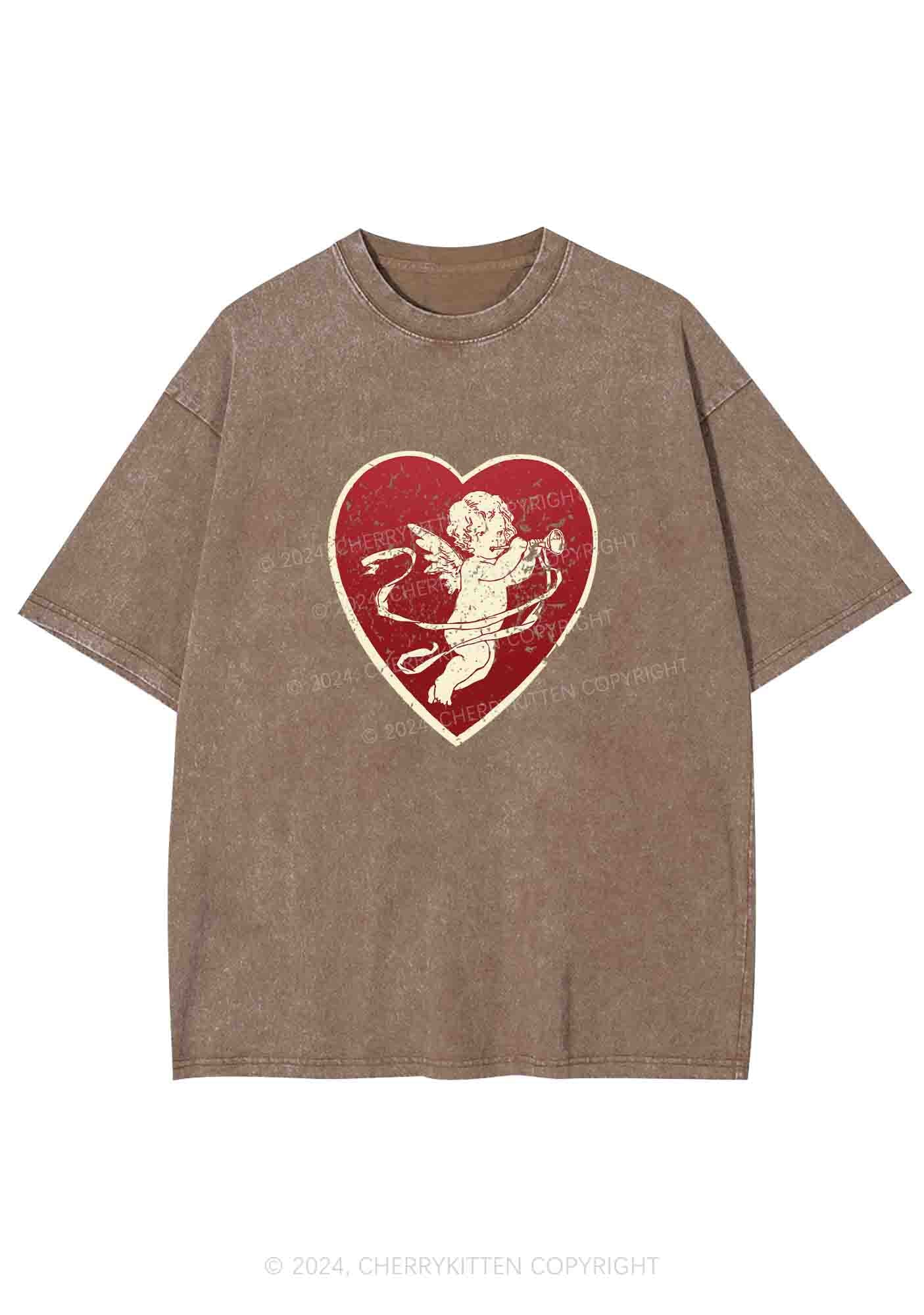 Trumpet Cupid Y2K Washed Tee Cherrykitten - Image 7