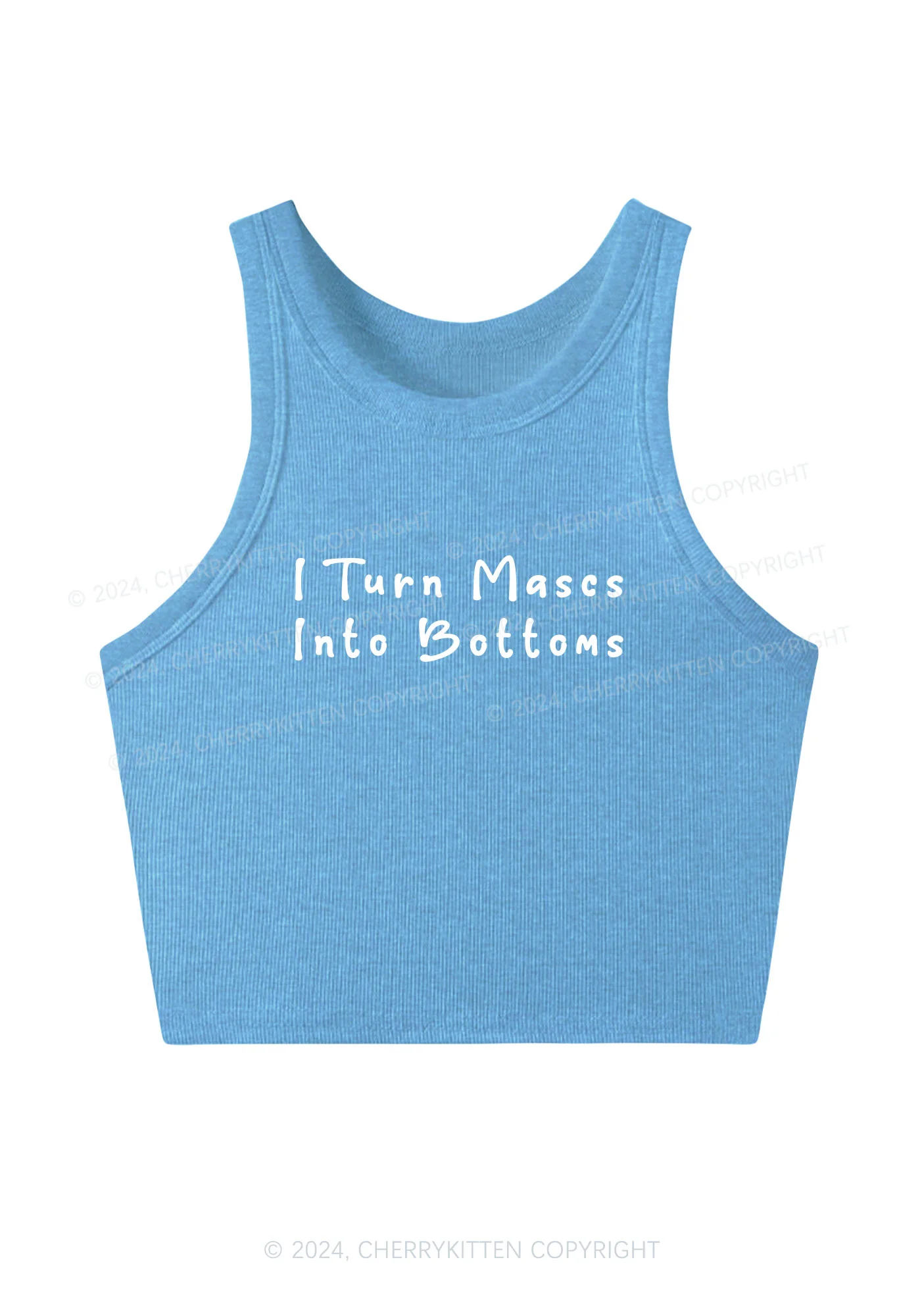 Turn Mascs Into Bottoms Y2K Crop Tank Top Cherrykitten - Image 4