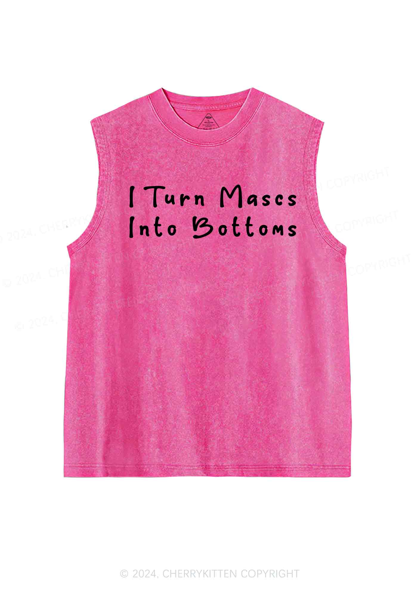 Turn Mascs Into Bottoms Y2K Washed Tank Cherrykitten - Image 3