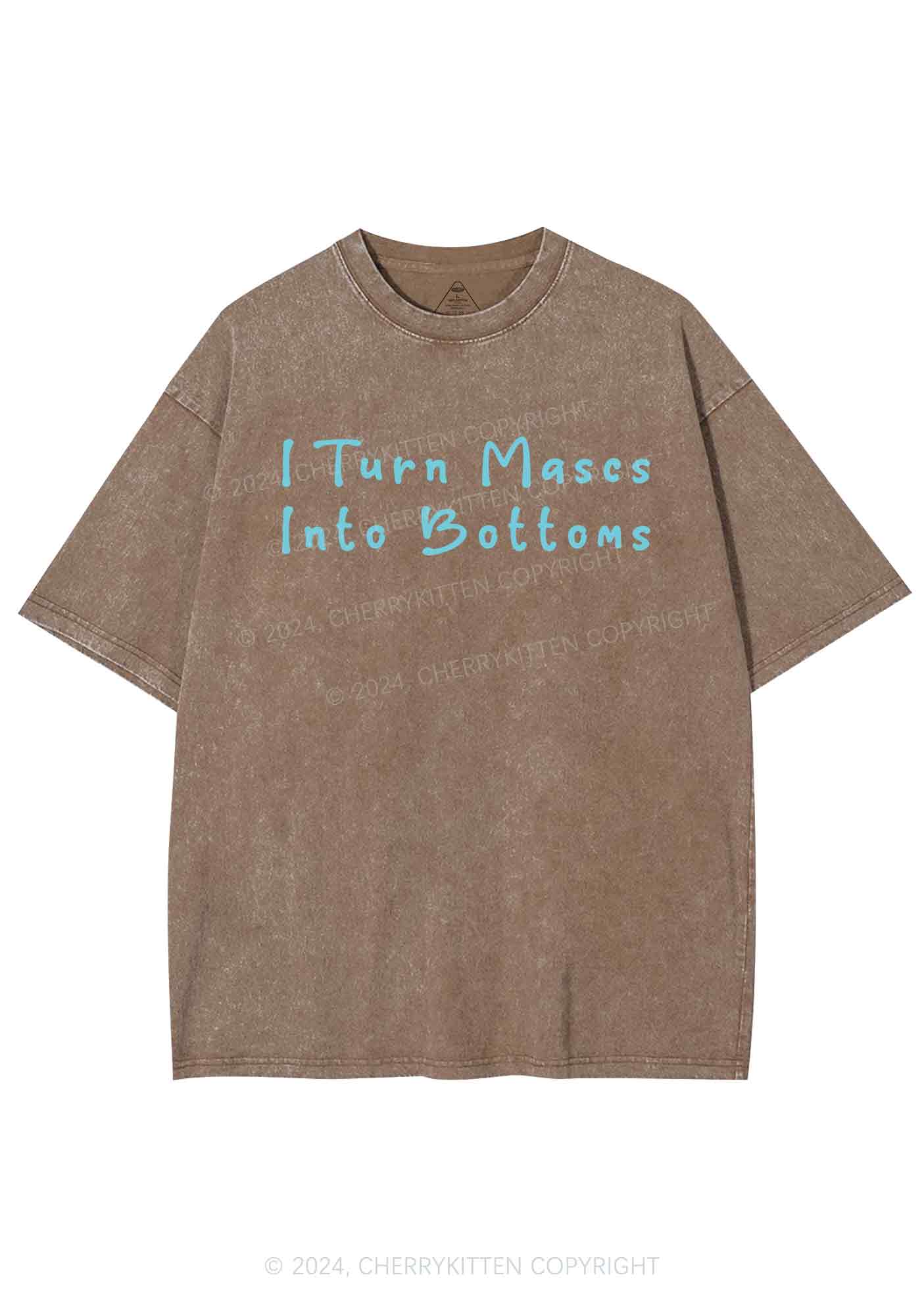 Turn Mascs Into Bottoms Y2K Washed Tee Cherrykitten - Image 7