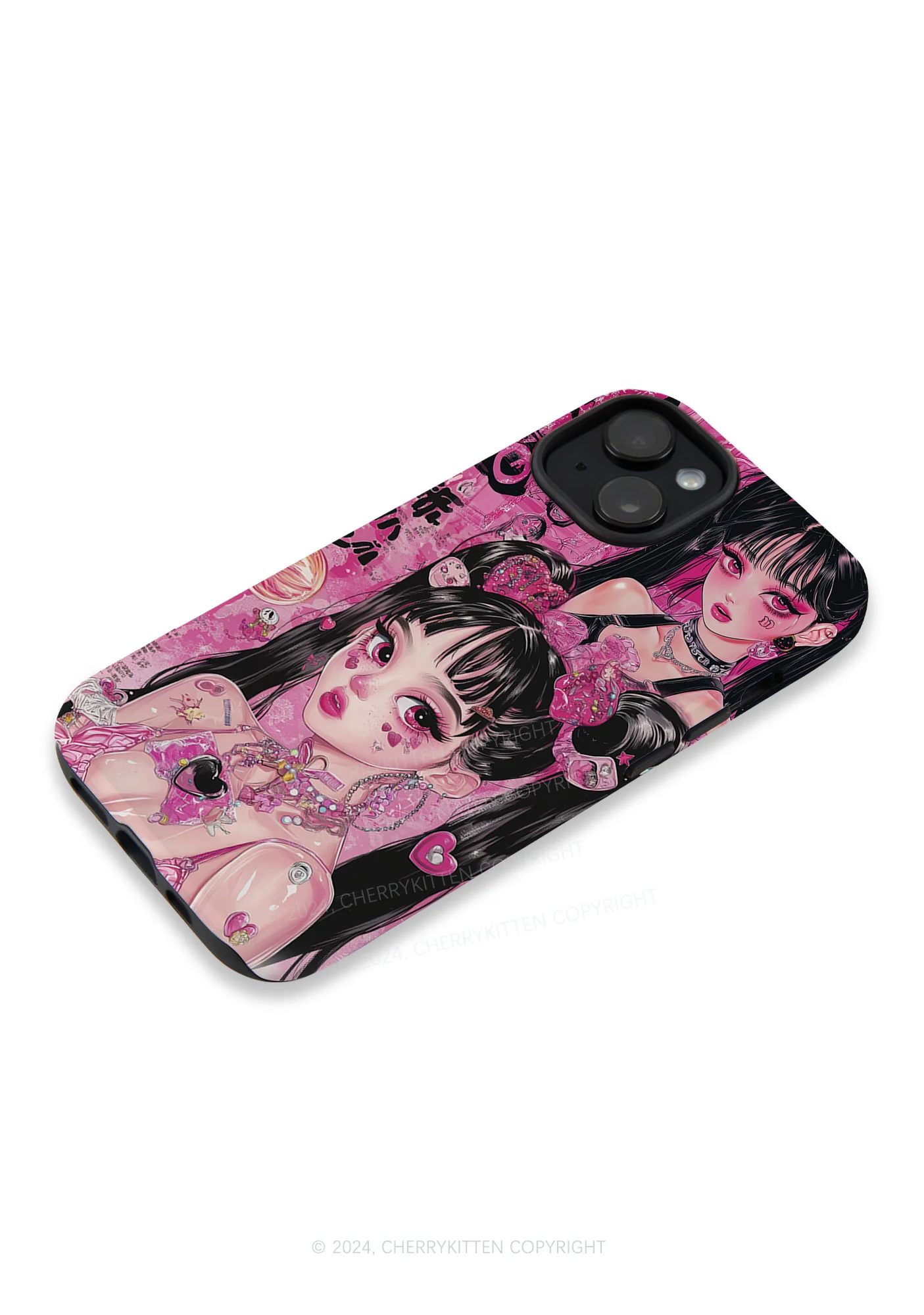 Twin Ponytail Girl Y2K Phone Case Cherrykitten - Image 3