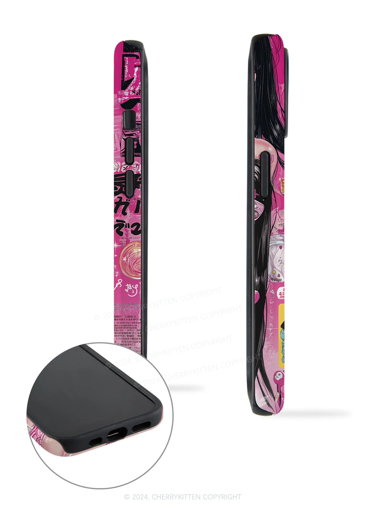 Twin Ponytail Girl Y2K Phone Case Cherrykitten - Image 5