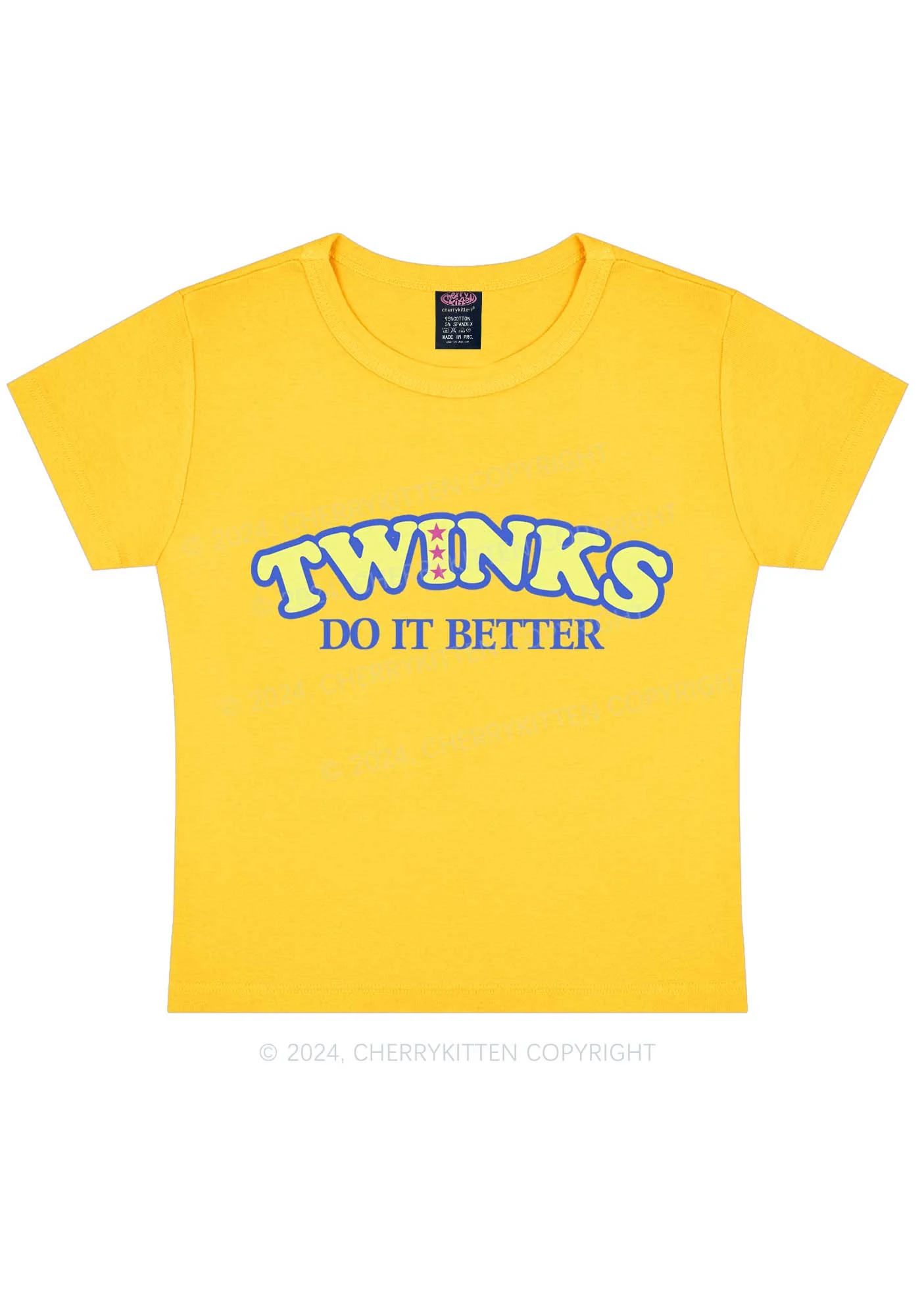Twinks Do It Better Y2K Baby Tee Cherrykitten - Image 10