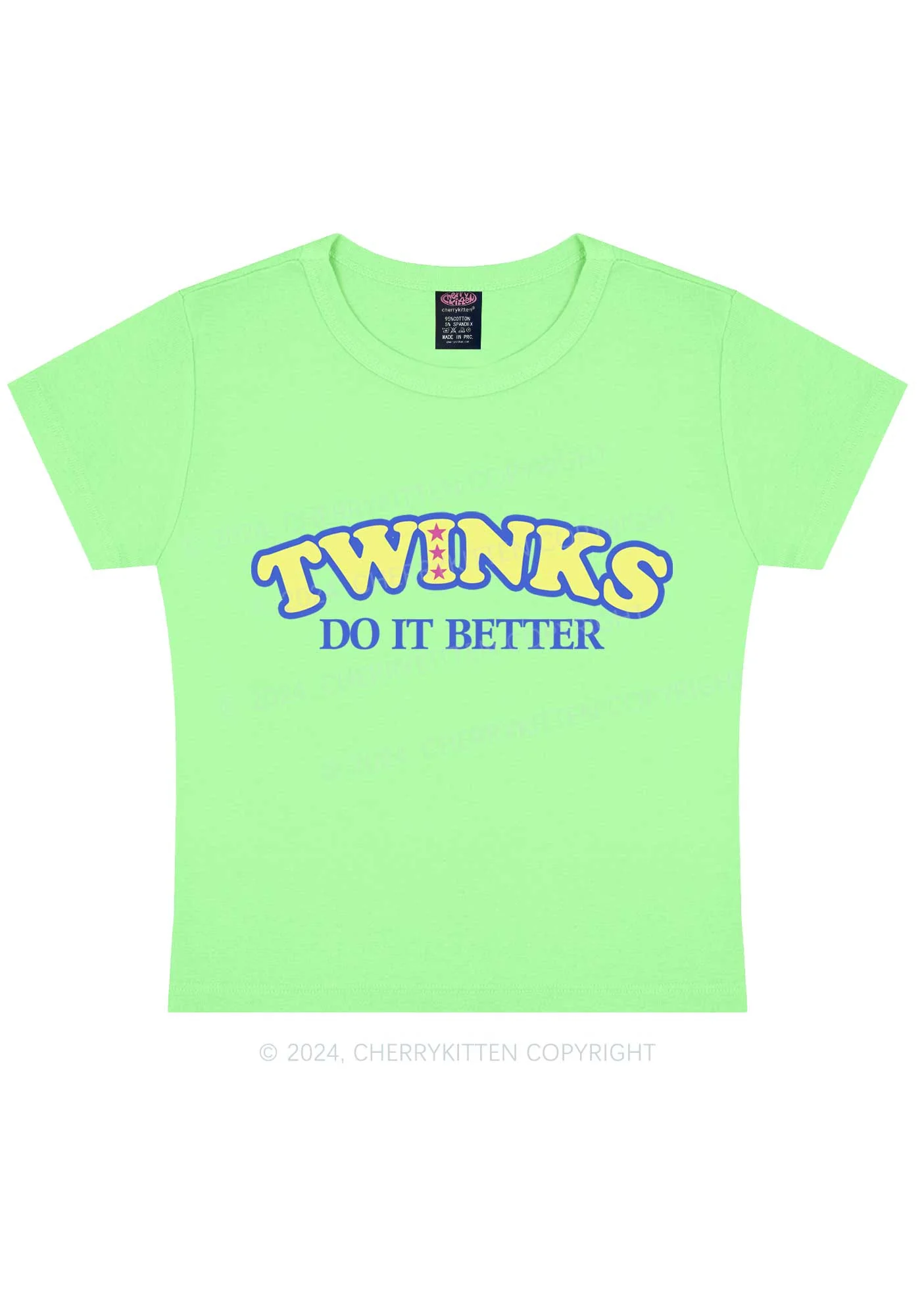 Twinks Do It Better Y2K Baby Tee Cherrykitten - Image 13