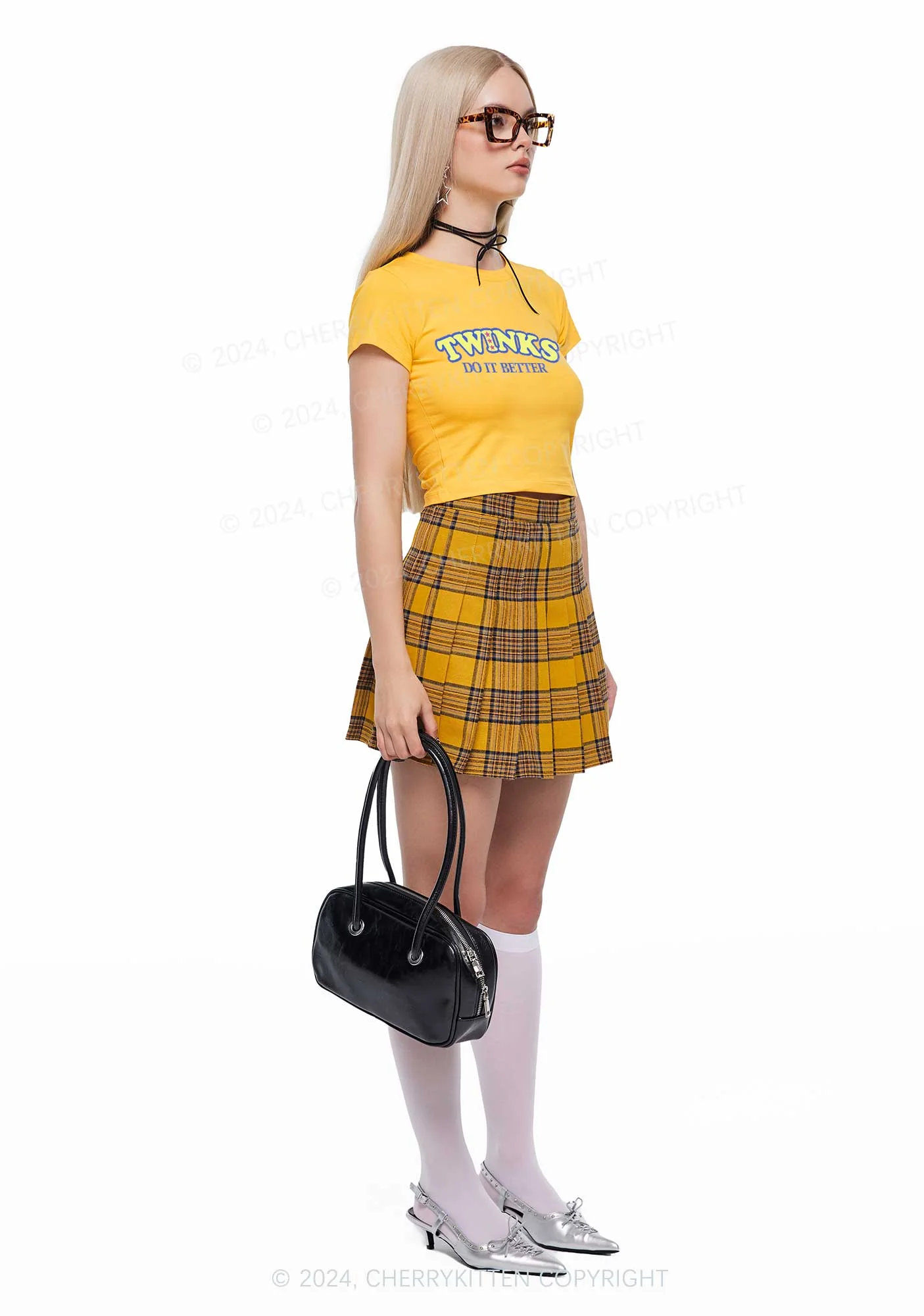 Twinks Do It Better Y2K Baby Tee Cherrykitten - Image 4