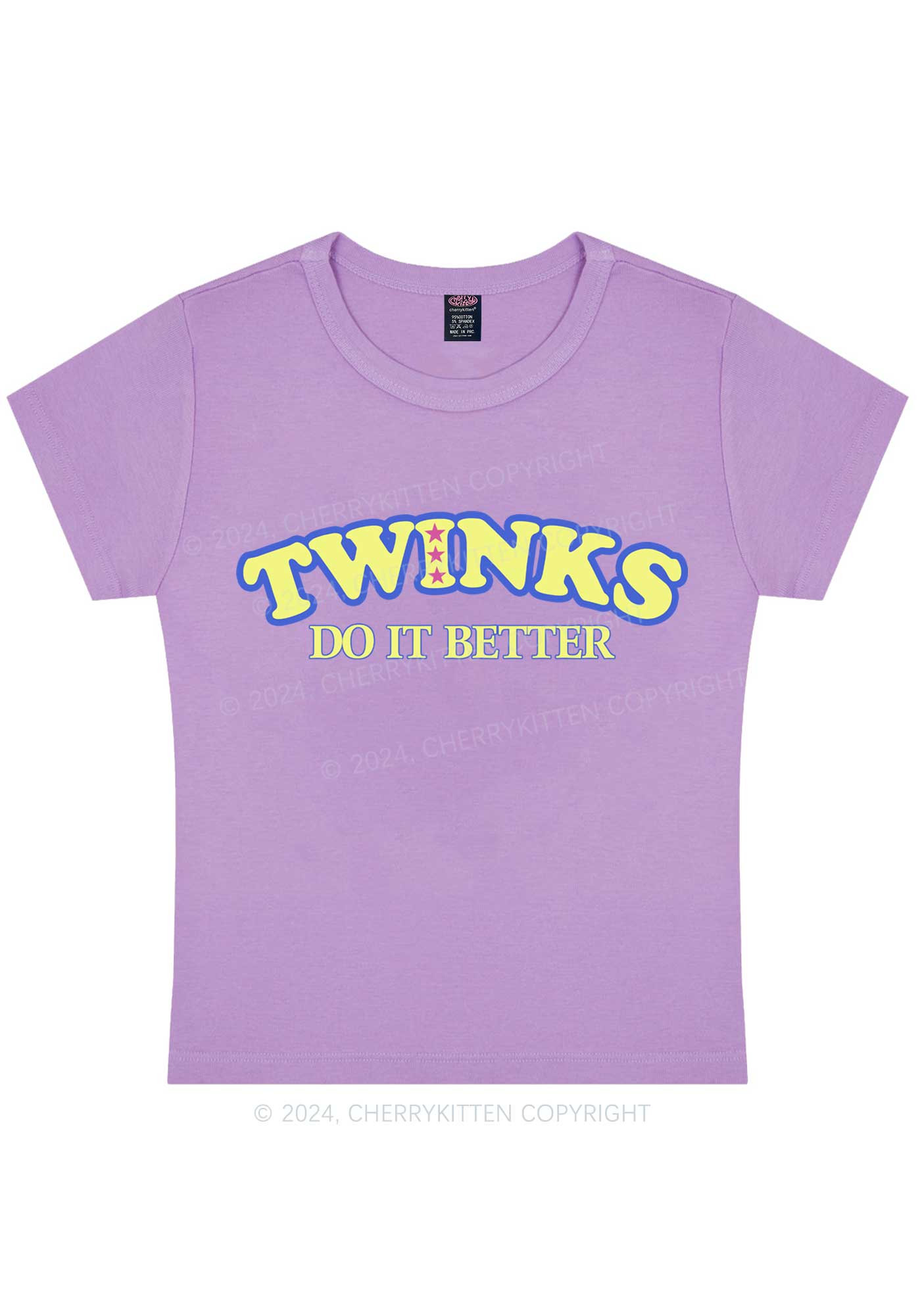 Twinks Do It Better Y2K Baby Tee Cherrykitten - Image 8
