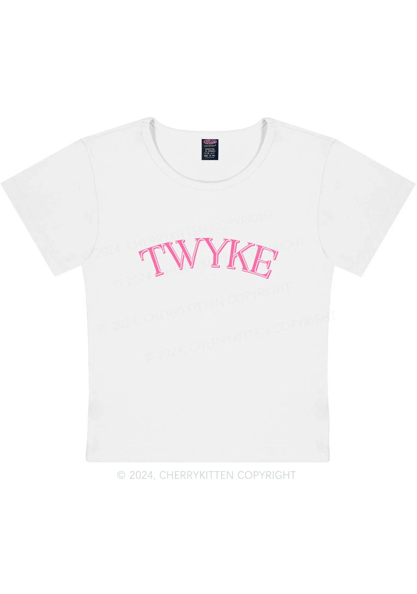 TWYKE Y2K Baby Tee Cherrykitten - Image 5