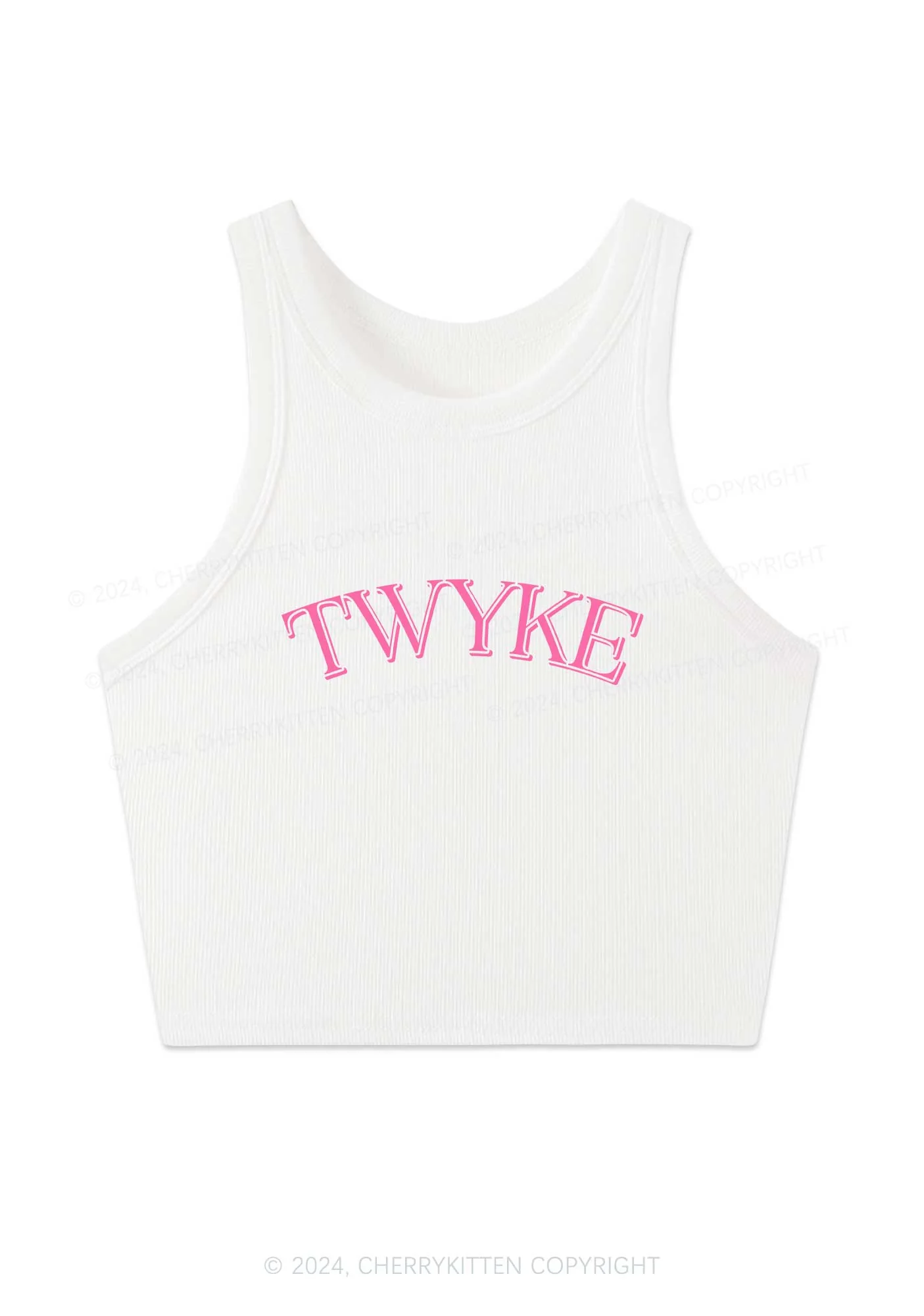 TWYKE Y2K Crop Tank Top Cherrykitten - Image 3