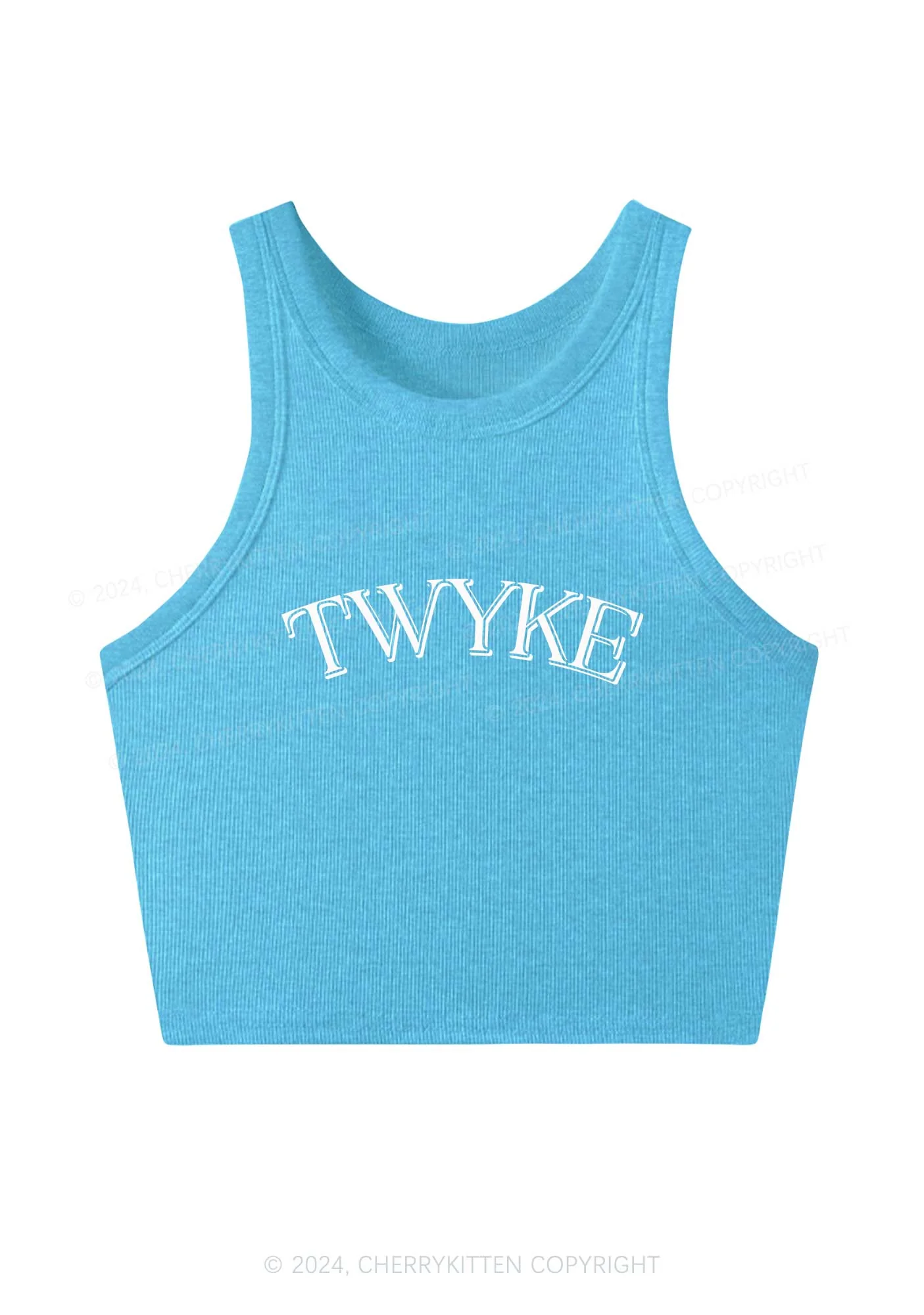 TWYKE Y2K Crop Tank Top Cherrykitten - Image 4