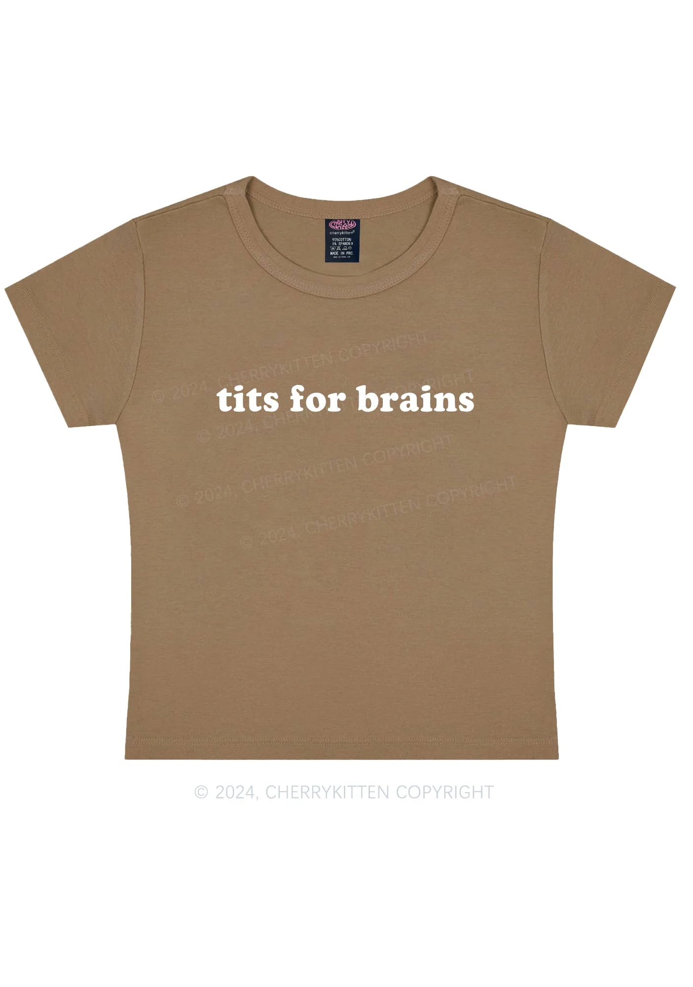 Txts For Brains Y2K Baby Tee Cherrykitten - Image 10