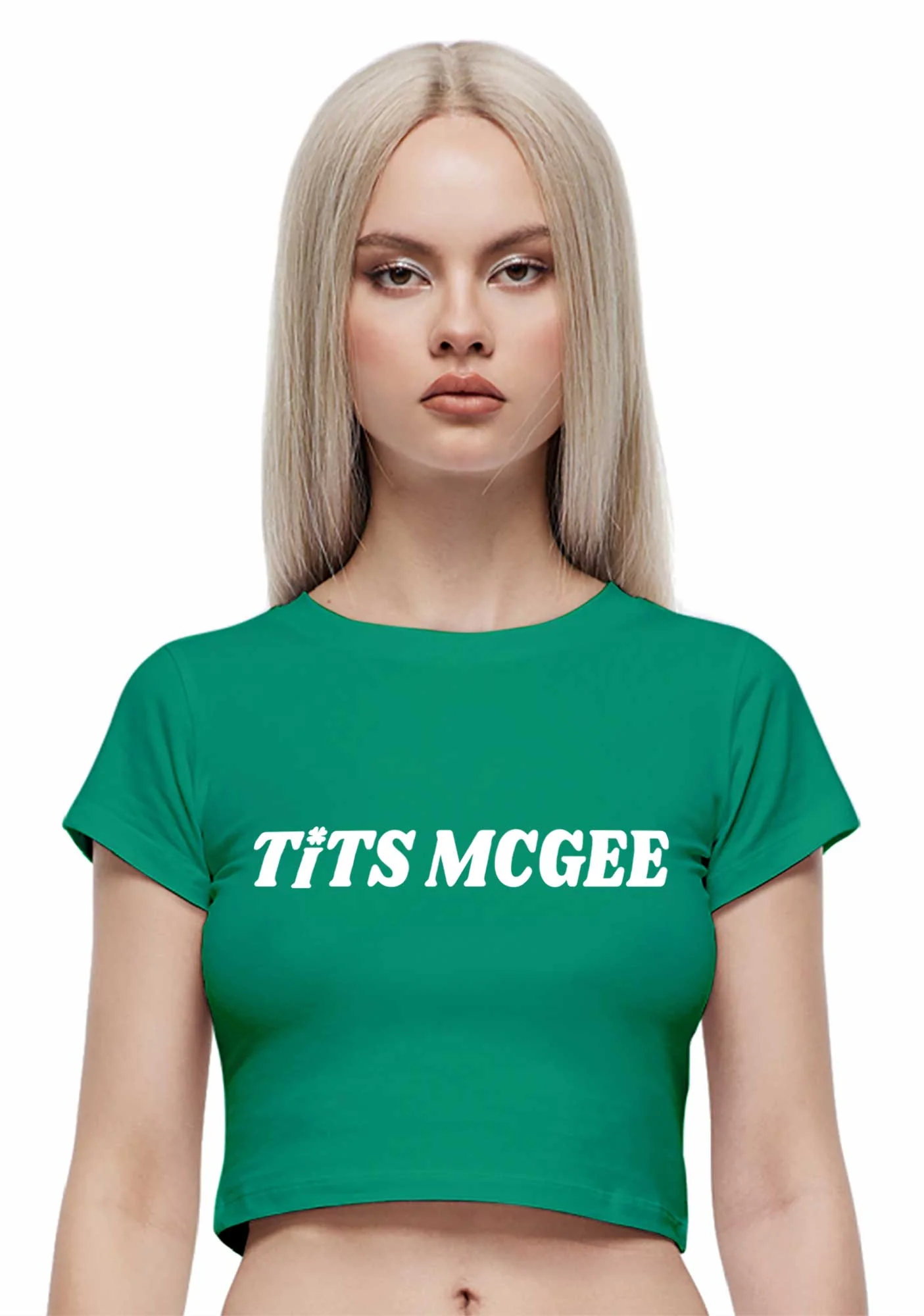 Txts Mcgee St Patricks Y2K Baby Tee Cherrykitten - Image 2