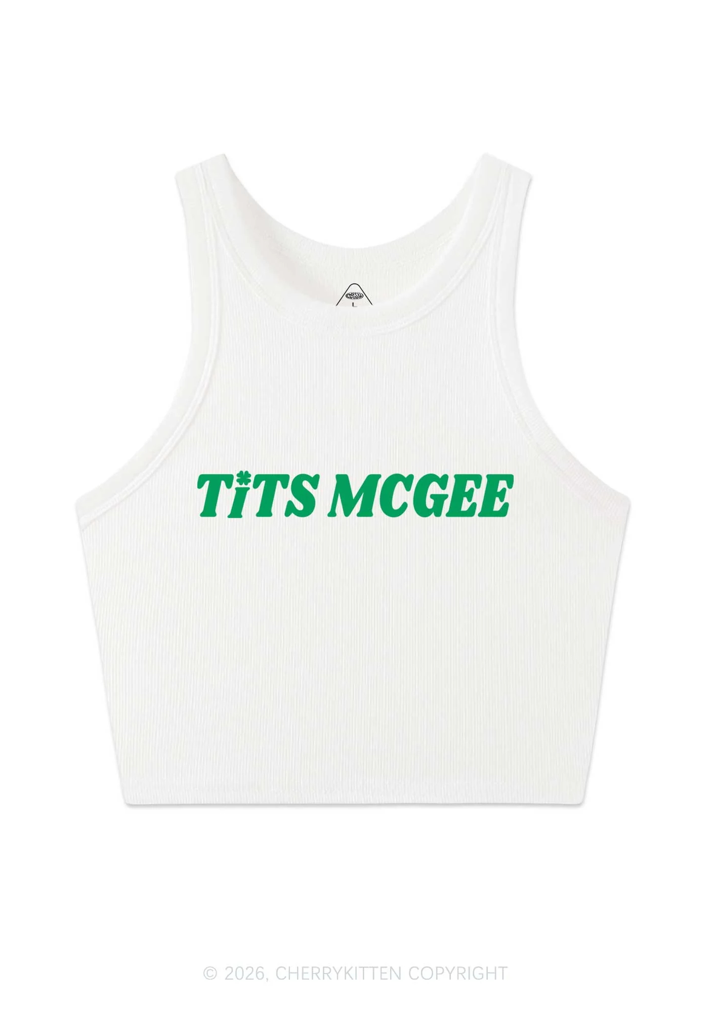 Txts Mcgee St Patricks Y2K Crop Tank Top Cherrykitten - Image 4