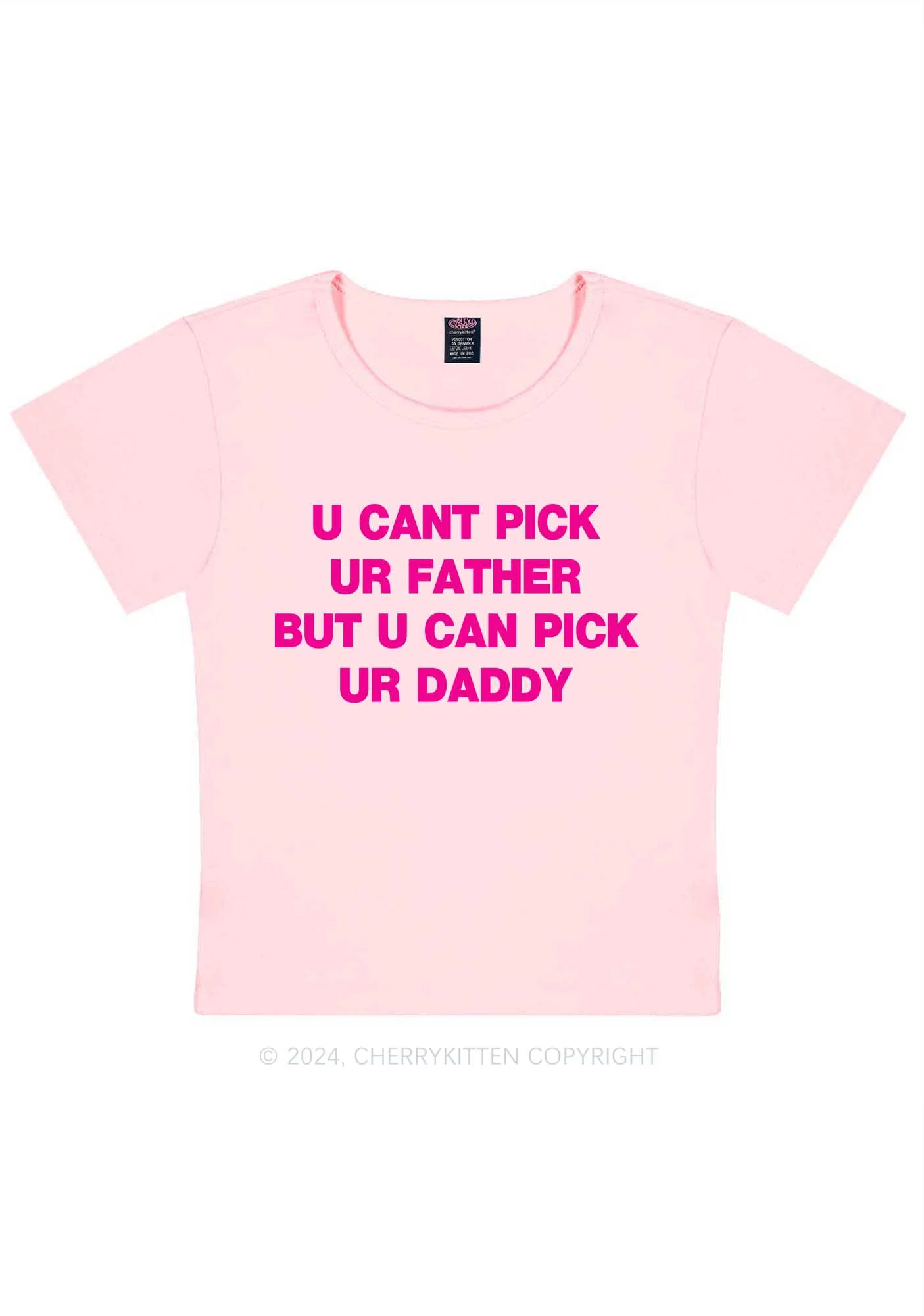 U Can Pick Ur Daddy Y2K Baby Tee Cherrykitten - Image 11