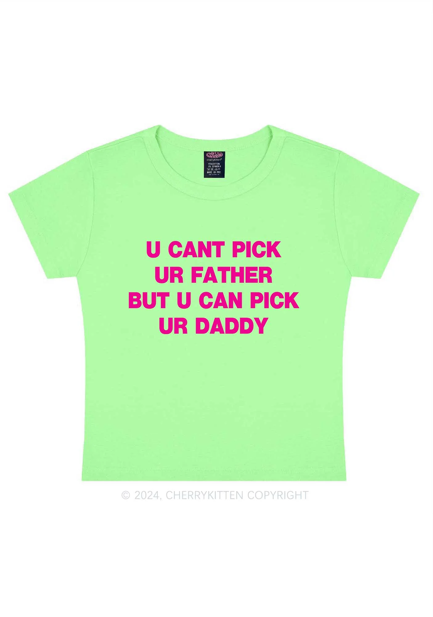U Can Pick Ur Daddy Y2K Baby Tee Cherrykitten - Image 12