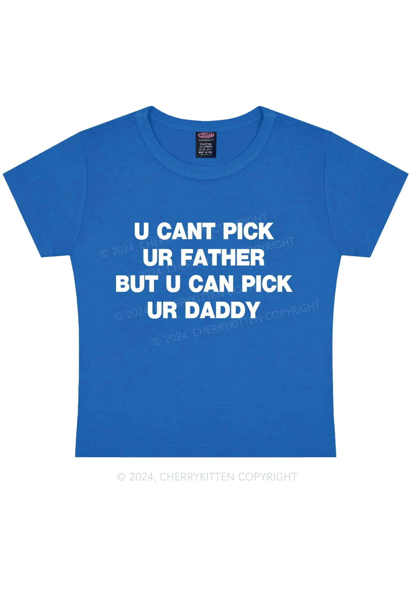 U Can Pick Ur Daddy Y2K Baby Tee Cherrykitten - Image 9