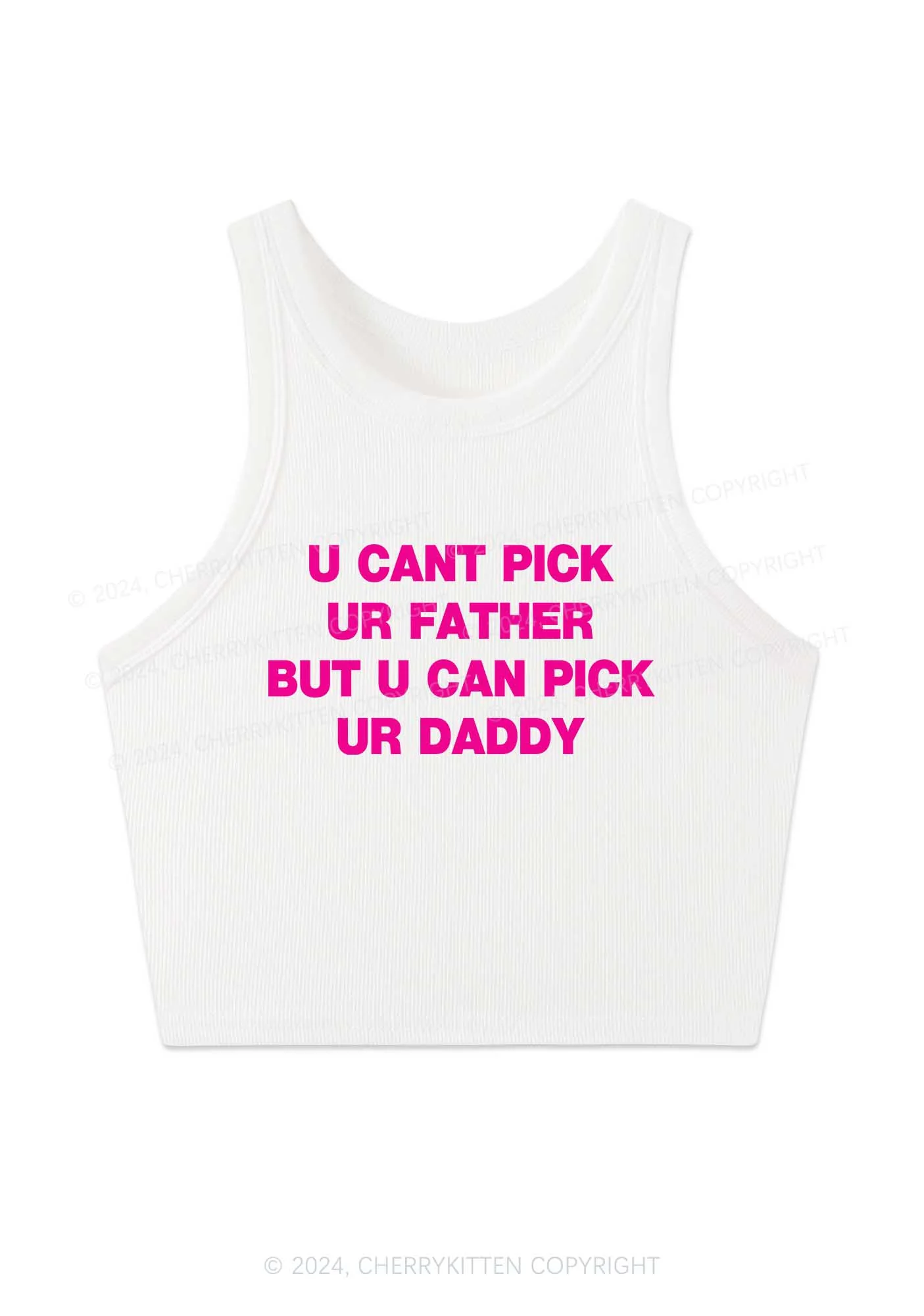 U Can Pick Ur Daddy Y2K Crop Tank Top Cherrykitten - Image 3