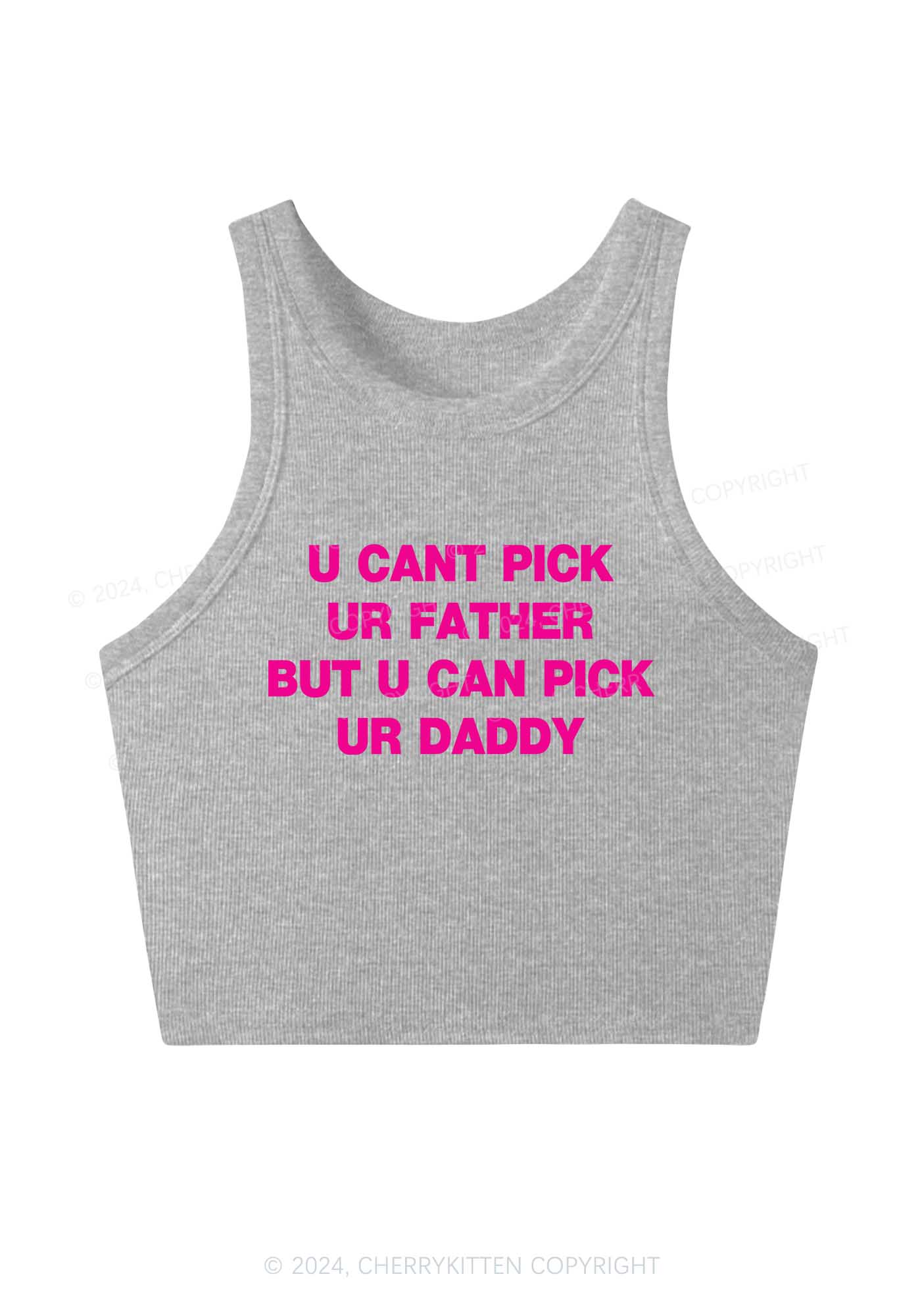U Can Pick Ur Daddy Y2K Crop Tank Top Cherrykitten - Image 4