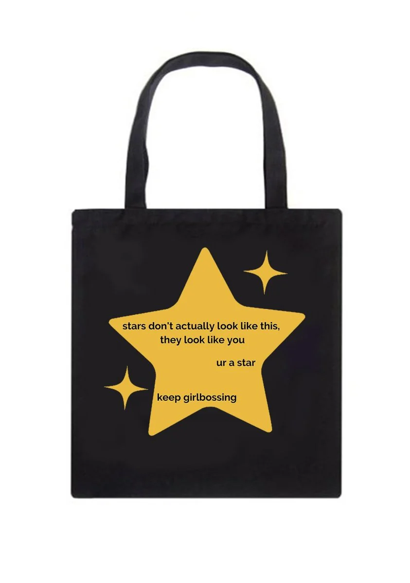 U R A Star Canvas Tote Bag - Image 6