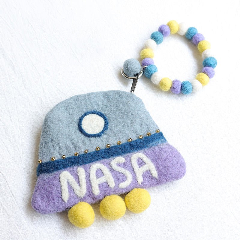 UFO Wool Felt Change Purse - Image 2