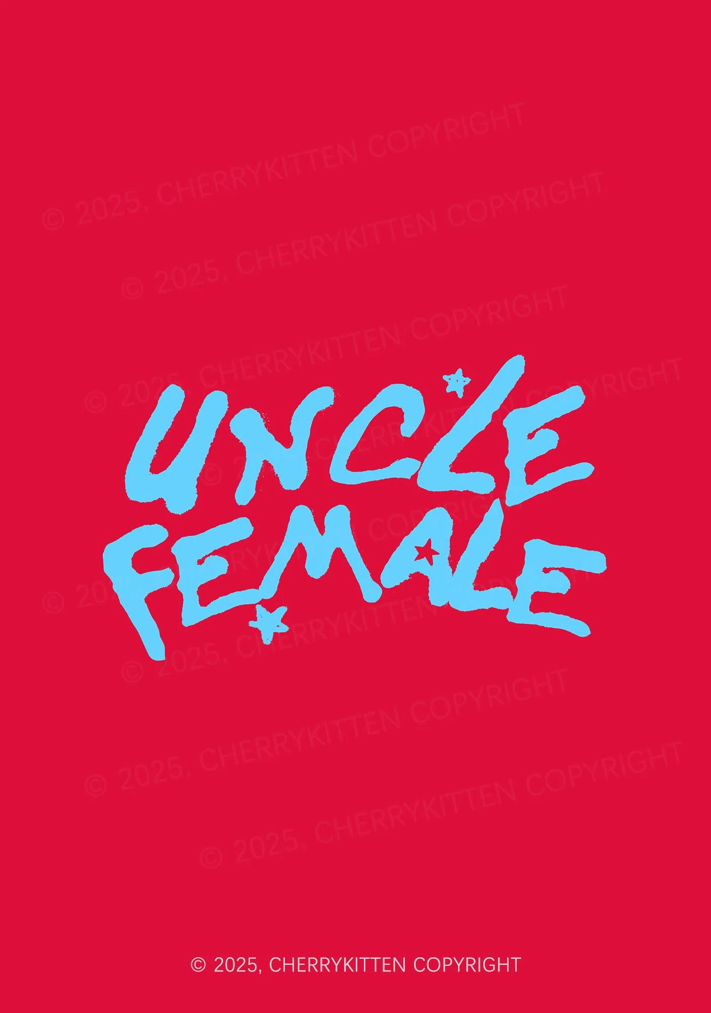 Uncle Female Pride 1Pc Y2K Pin Badge Cherrykitten - Image 2