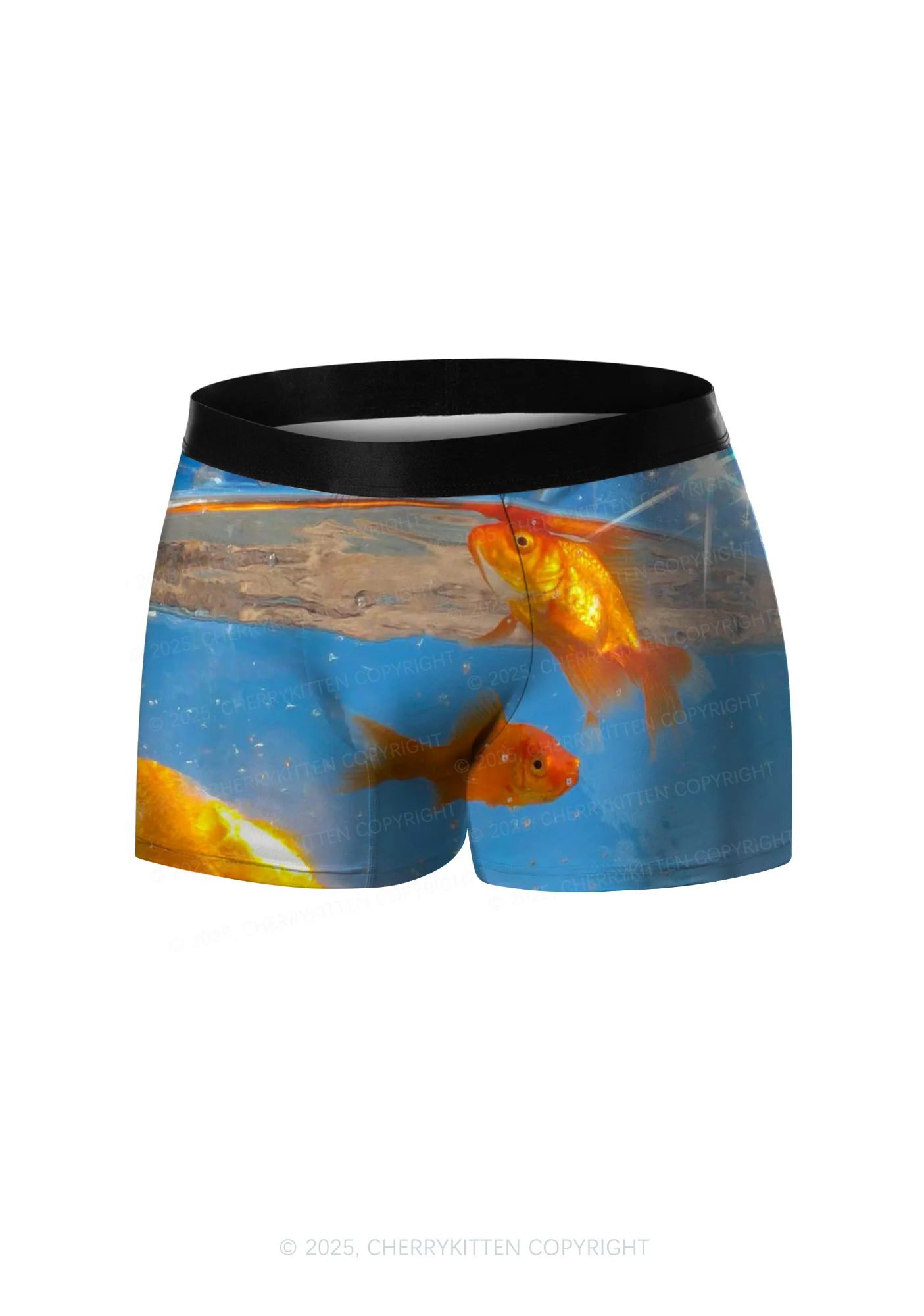 Underwater Goldfish Y2K Print Men Boxer Briefs Cherrykitten - Image 3