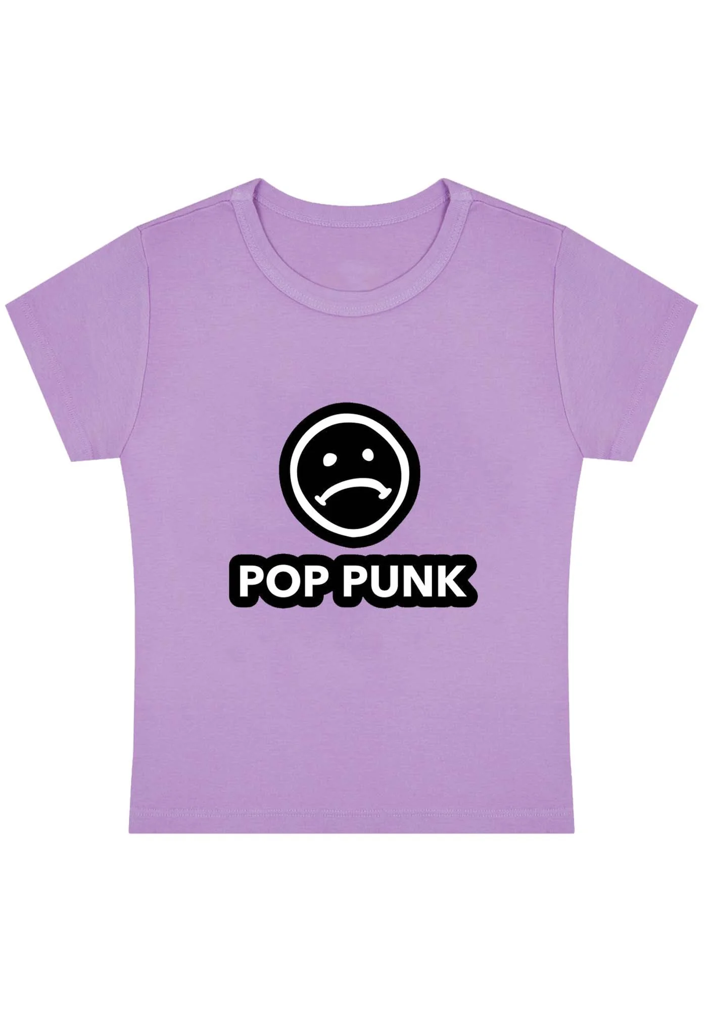 Unhappy Pop Punk Y2K Baby Tee - Image 4