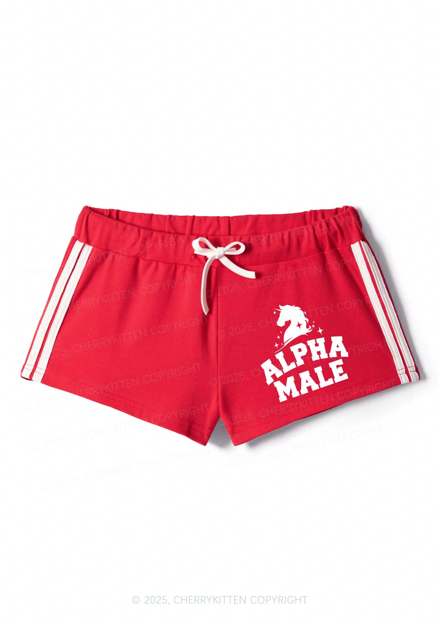 Unicorn Alpha Male Y2K Drawstring Mini Shorts Cherrykitten - Image 3