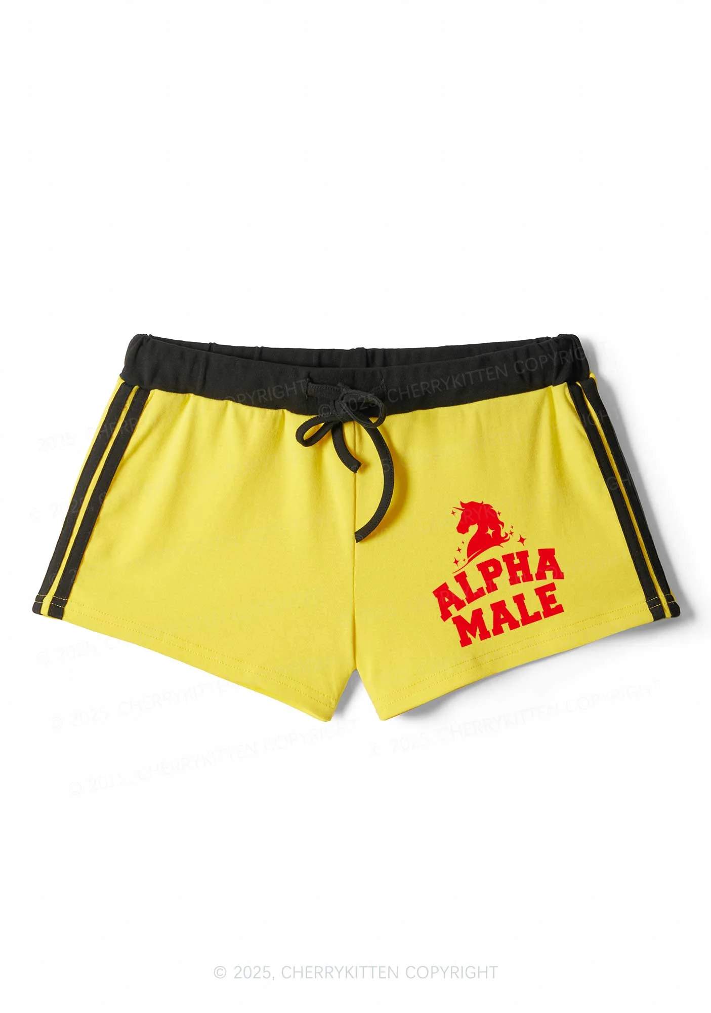 Unicorn Alpha Male Y2K Drawstring Mini Shorts Cherrykitten - Image 5