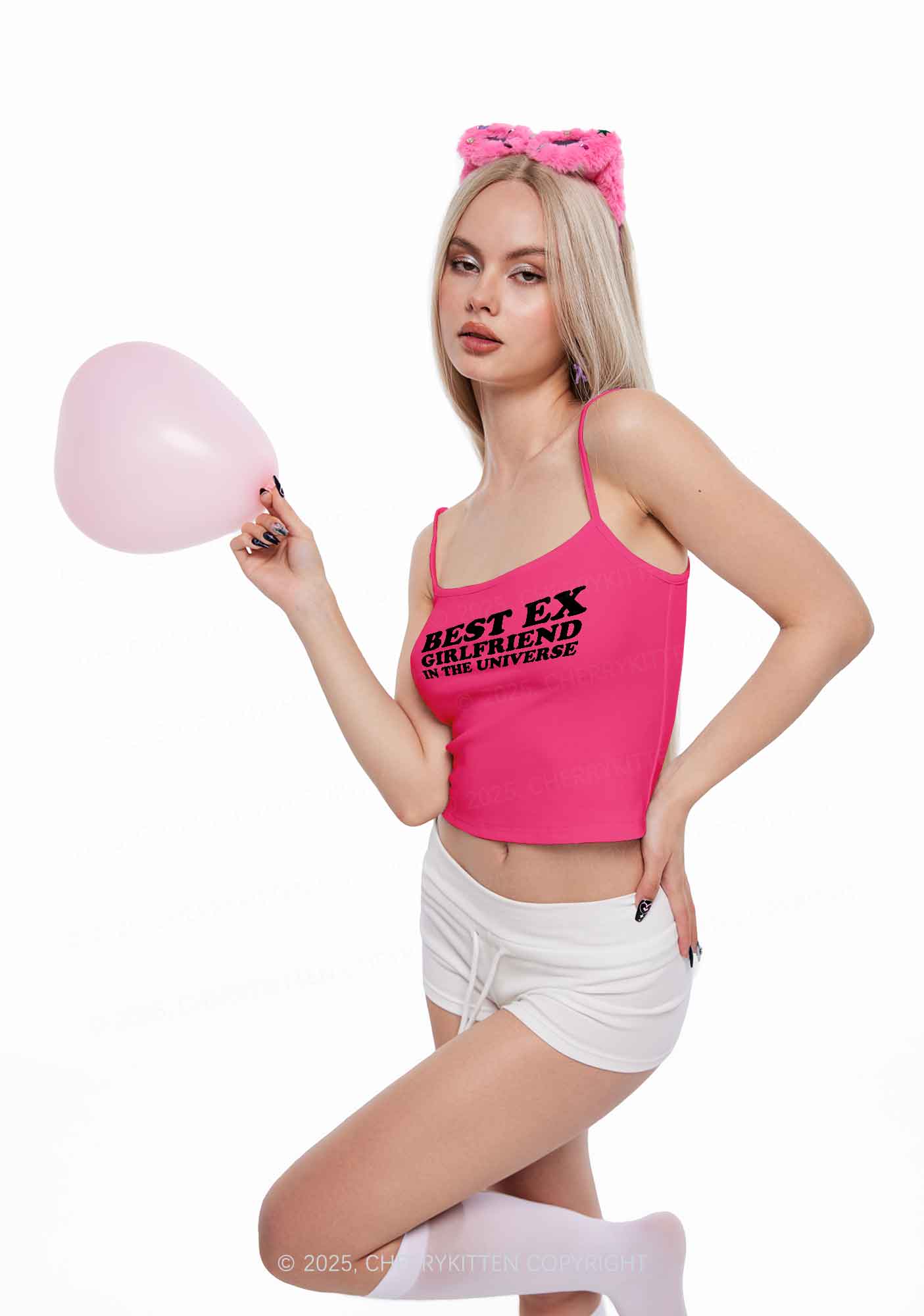 Universe Best Ex Girlfriend Y2K Spaghetti Strap Cami Cherrykitten - Image 2