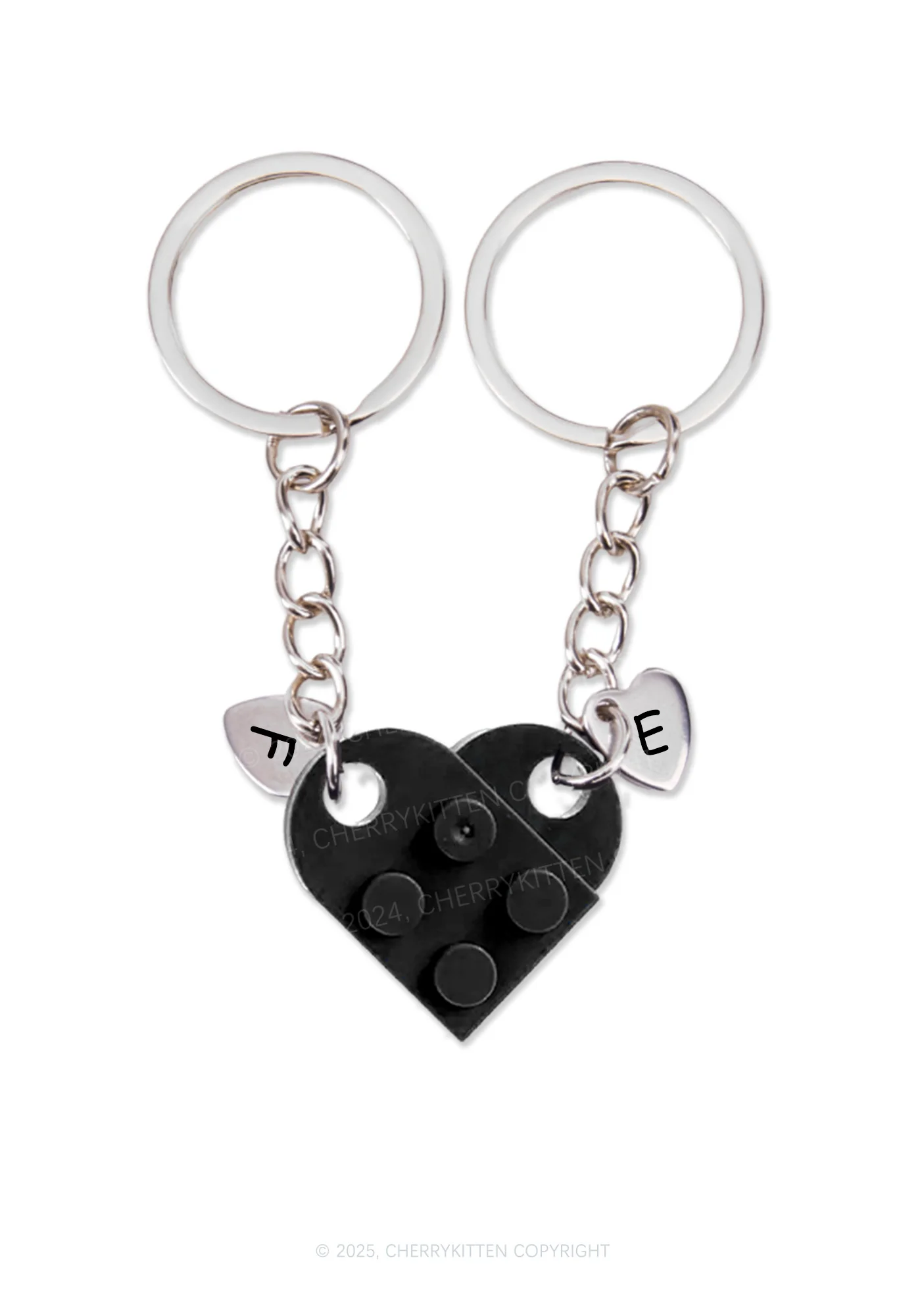 Valentine's Day Custom Love Building Block Y2K Keychain Cherrykitten - Image 3