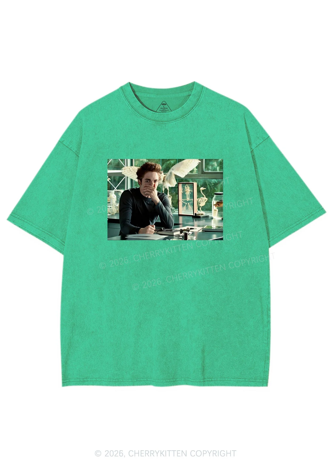Vampire Boy Y2K Shirts Washed Tee Cherrykitten - Image 6