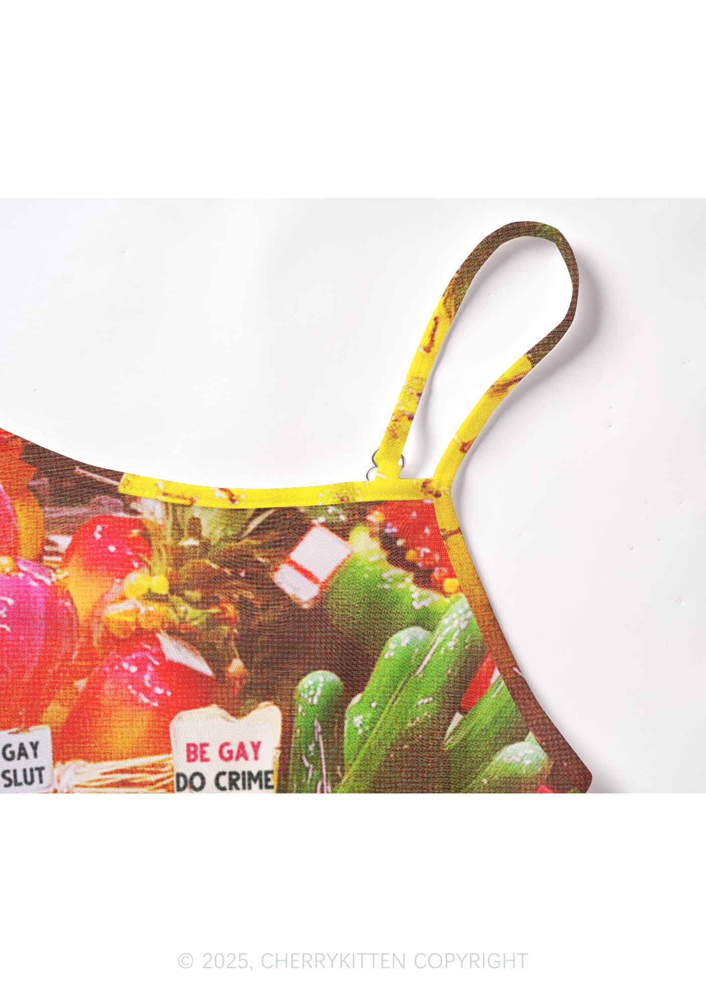 Various Fruits Pride Y2K Mesh Cami Tank Cherrykitten - Image 4