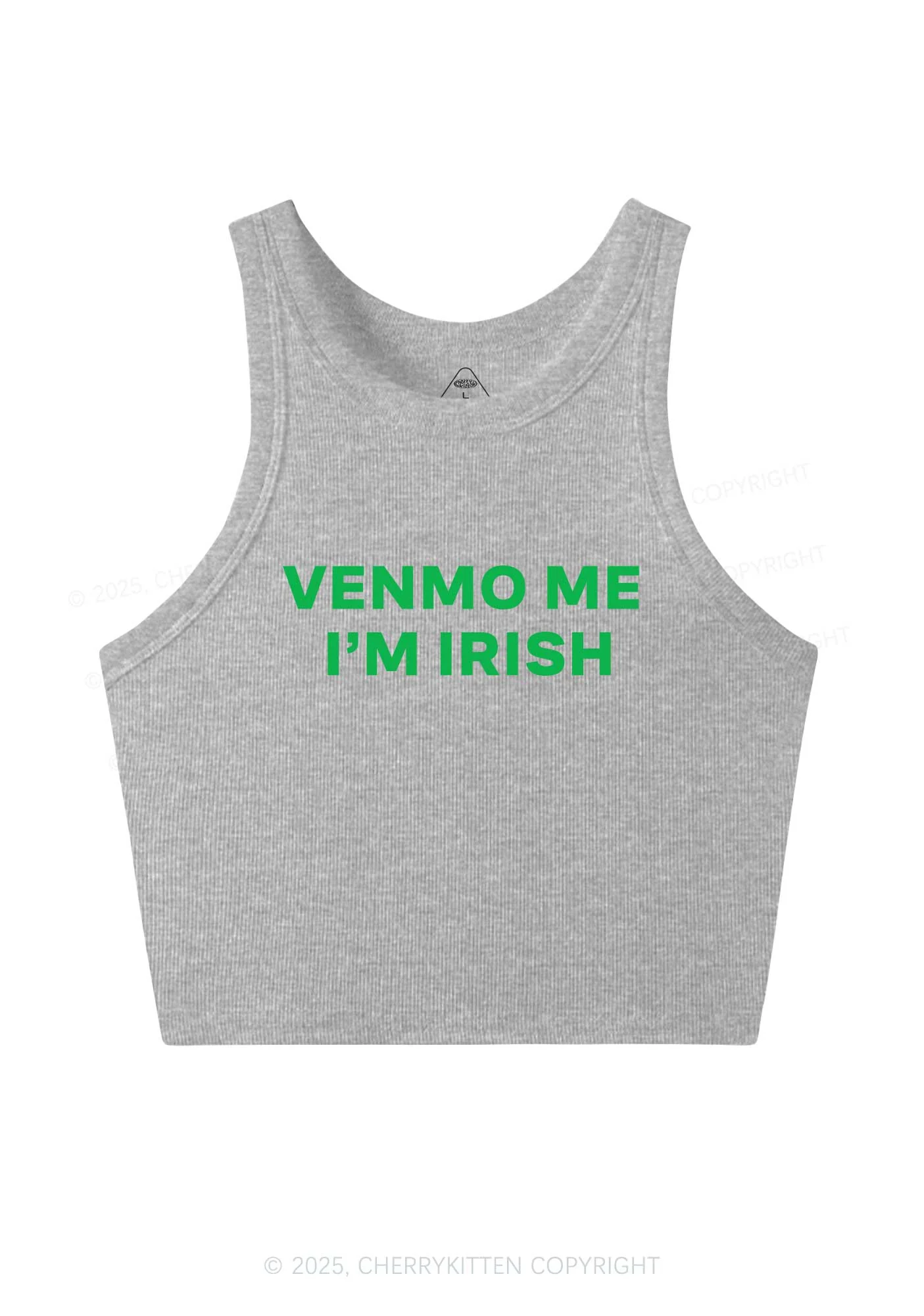 Venmo Me Im Irish Y2K Crop Tank Top Cherrykitten - Image 6