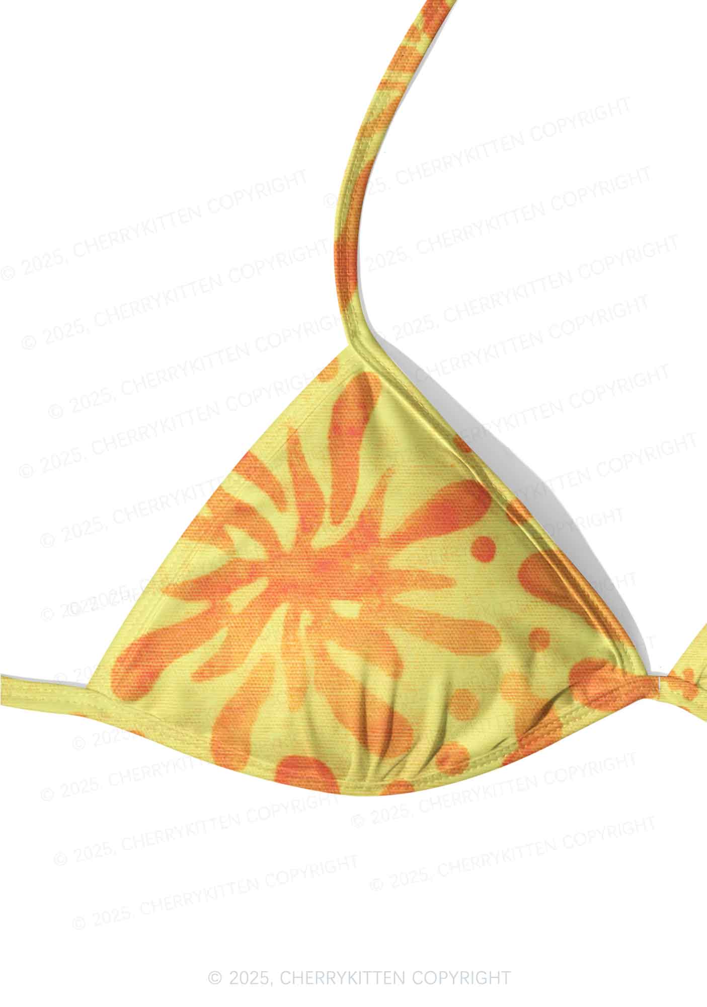 Vibrant Floral Dots Y2K Print Bikini Set Cherrykitten - Image 4