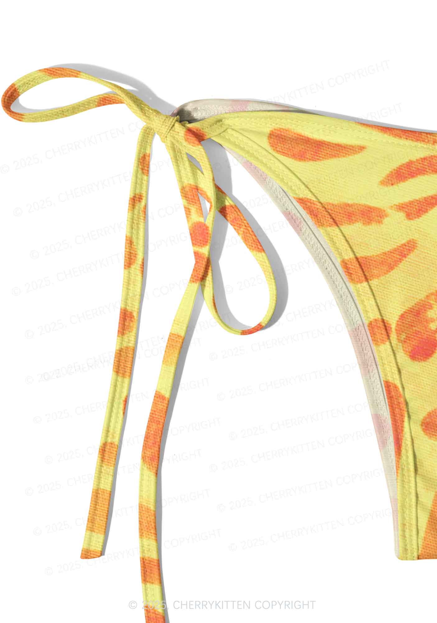Vibrant Floral Dots Y2K Print Bikini Set Cherrykitten - Image 5