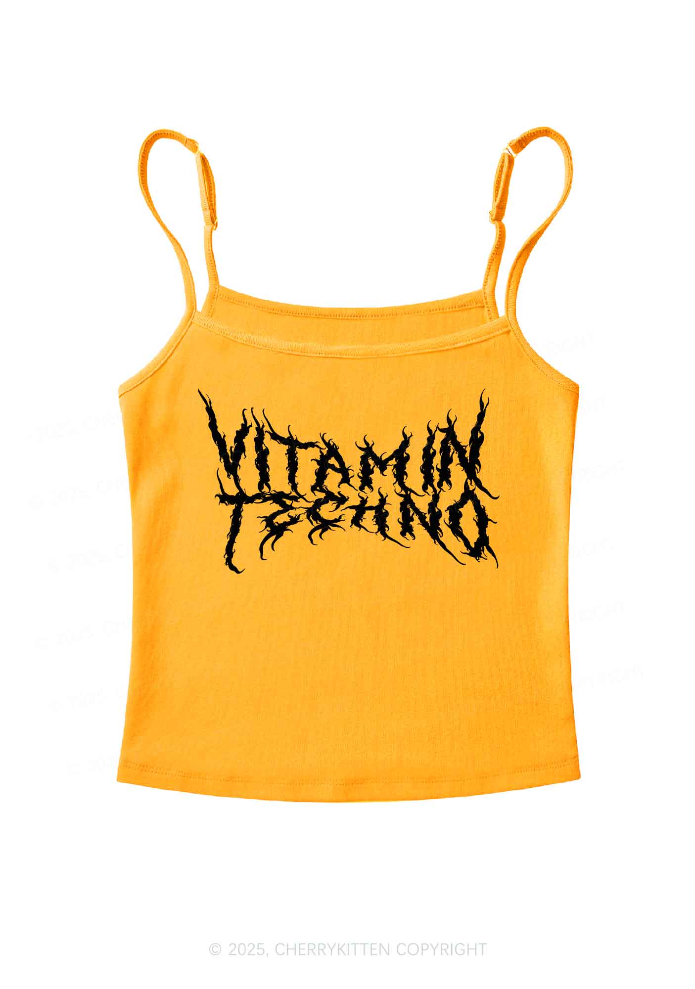 Vitamin Techno Y2K Spaghetti Strap Cami Cherrykitten - Image 6