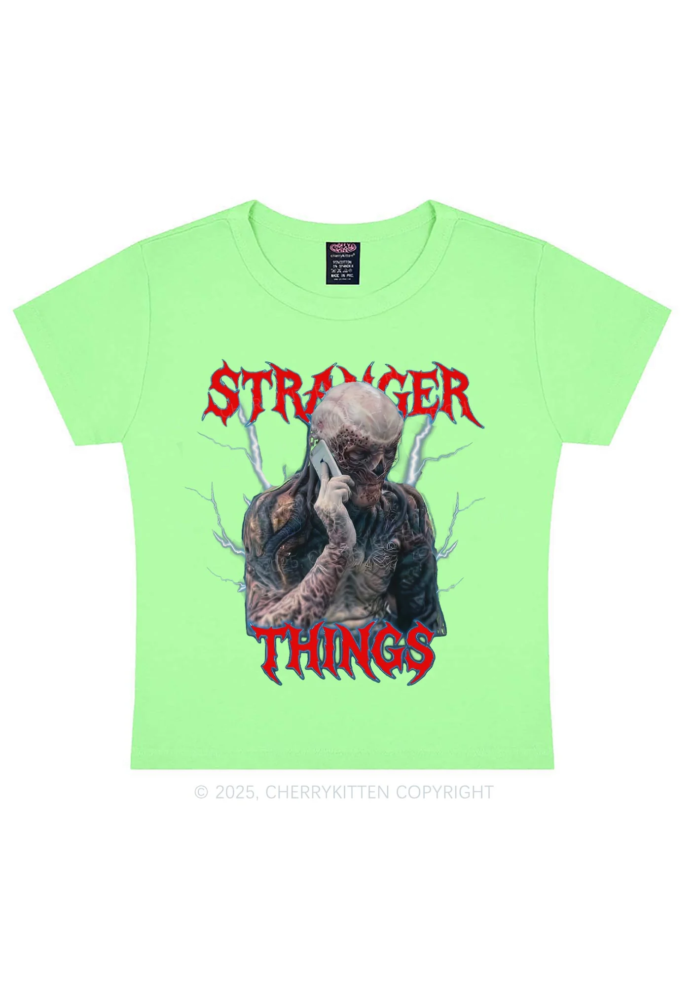 VN On Call Y2K Baby Tee Cherrykitten - Image 10