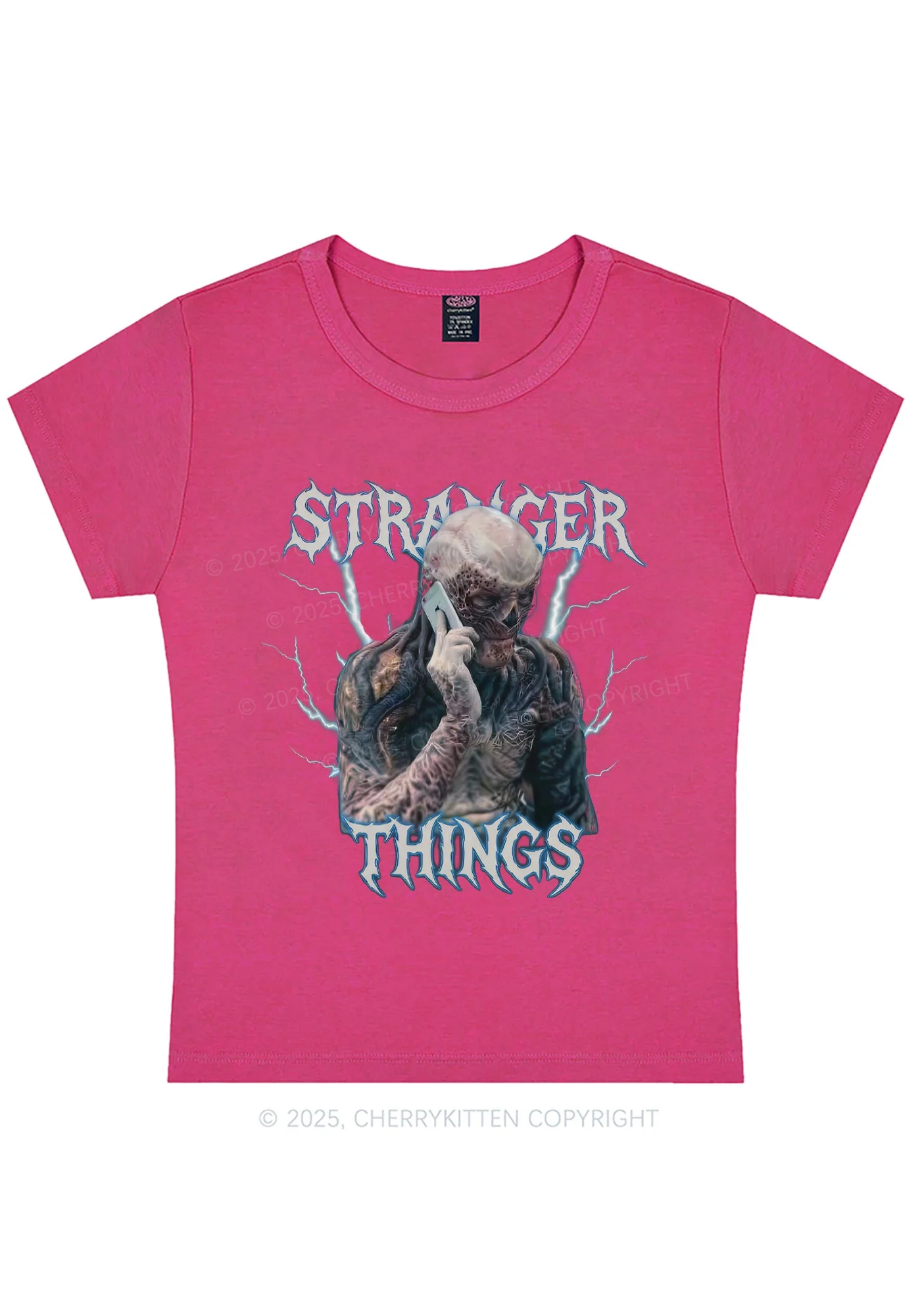 VN On Call Y2K Baby Tee Cherrykitten - Image 5