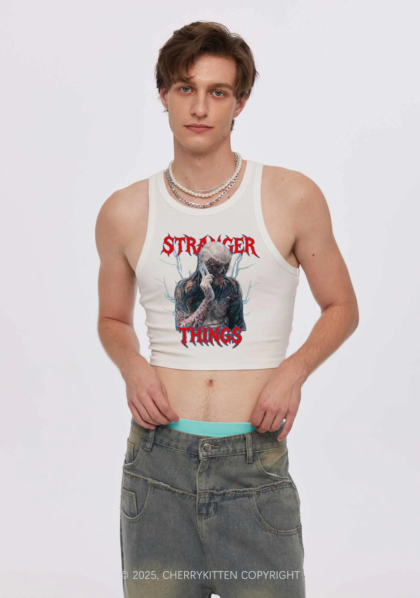 VN On Call Y2K Crop Tank Top Cherrykitten - Image 3