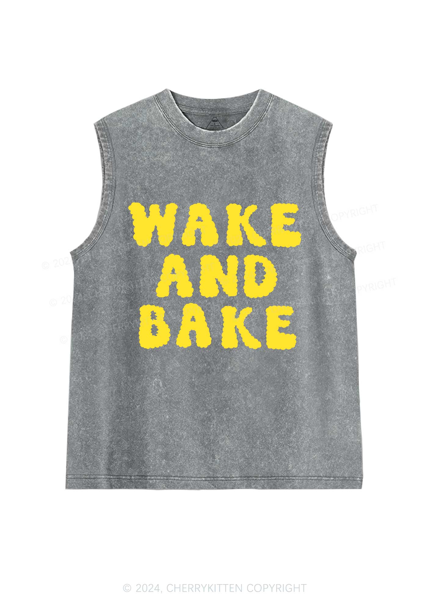 Wake And Bake Y2K Washed Tank Cherrykitten - Image 6