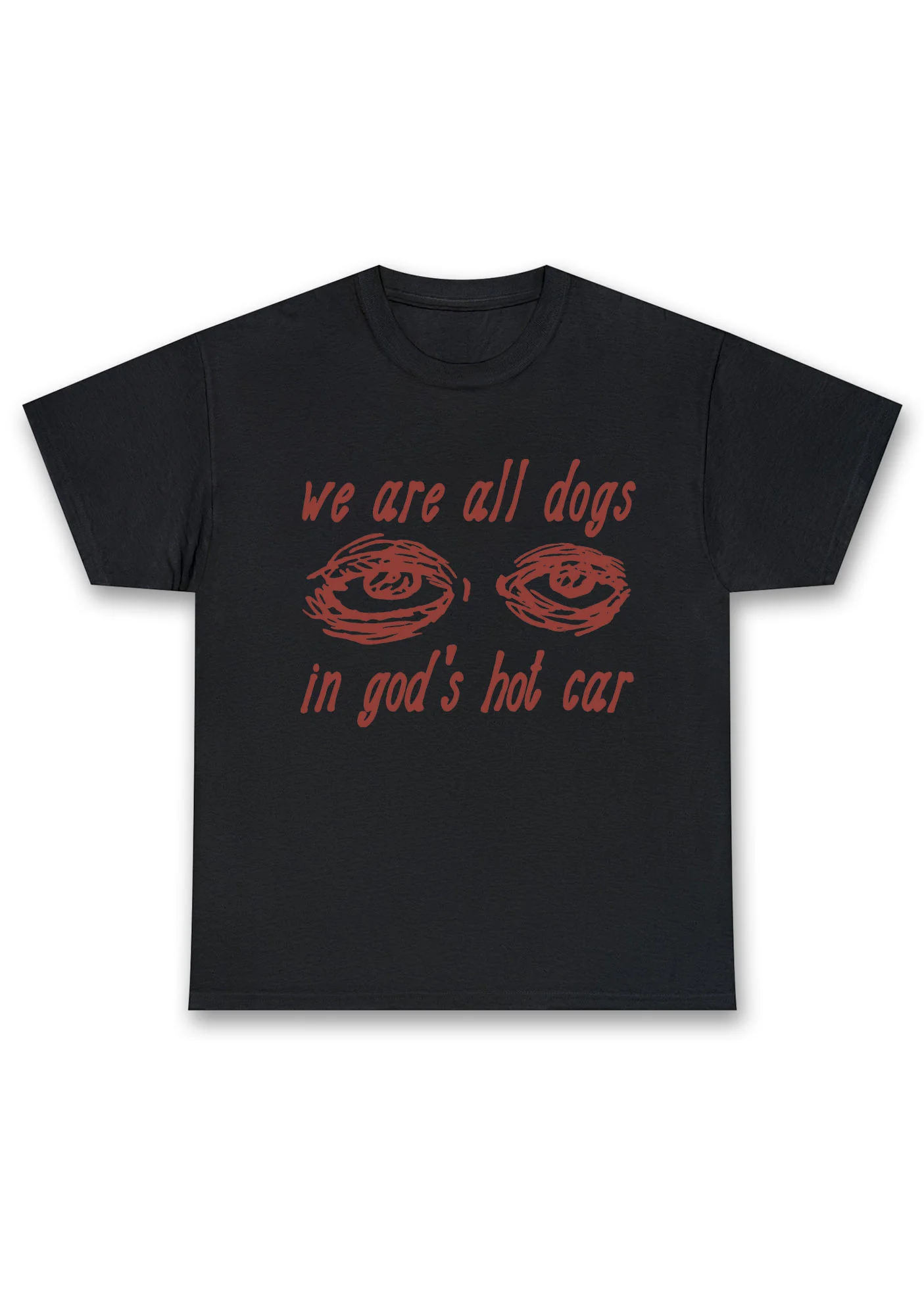 We Are All Dogs In God's Hot Car Chunky Shirt - Image 4