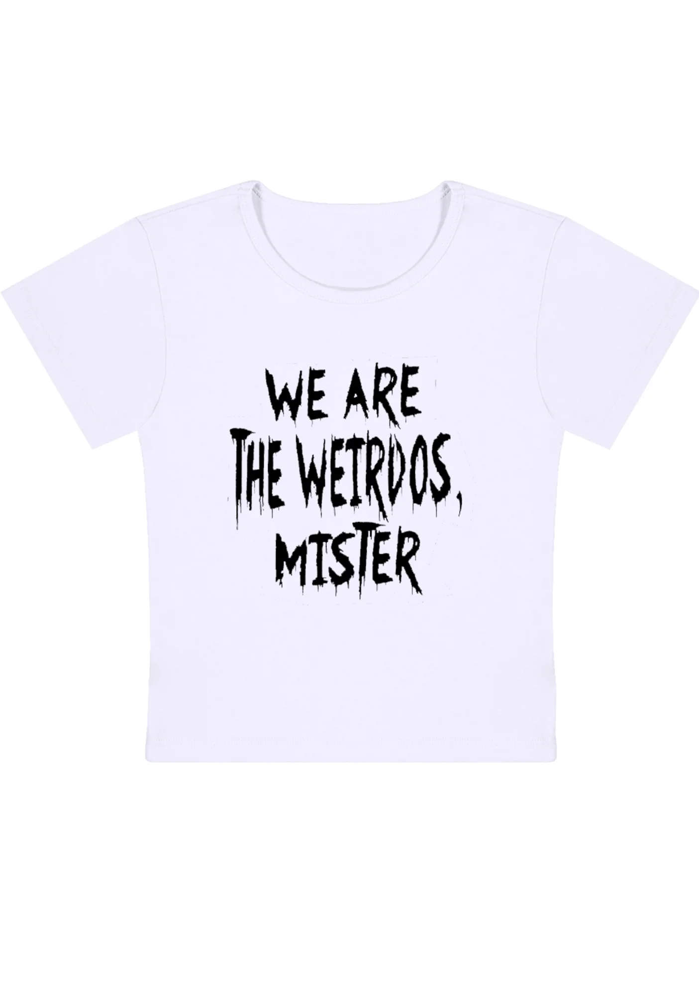 We Are The Weirdos Mister Y2K Baby Tee - Image 3
