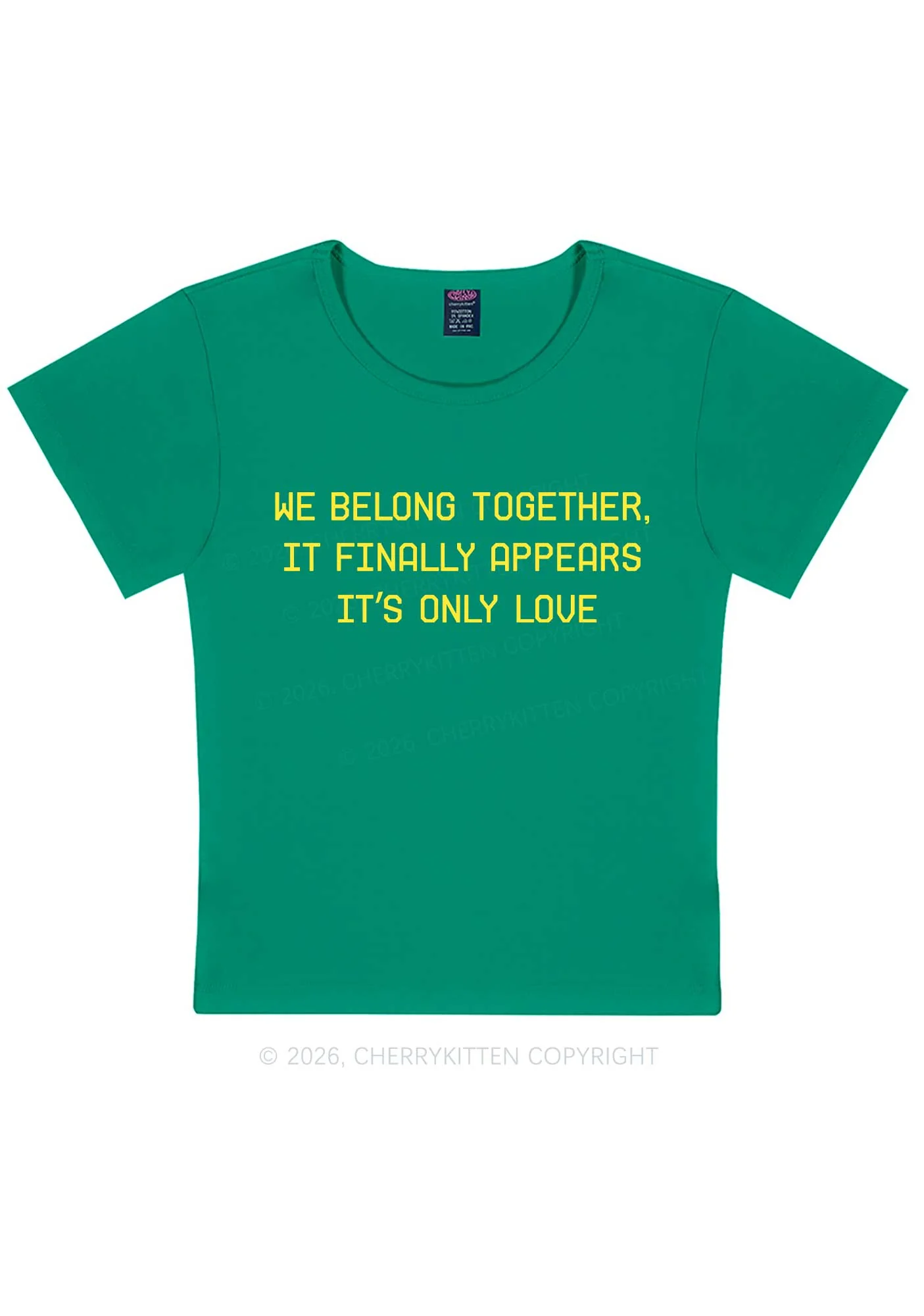 We Belong Together Y2K Baby Tee Cherrykitten - Image 10