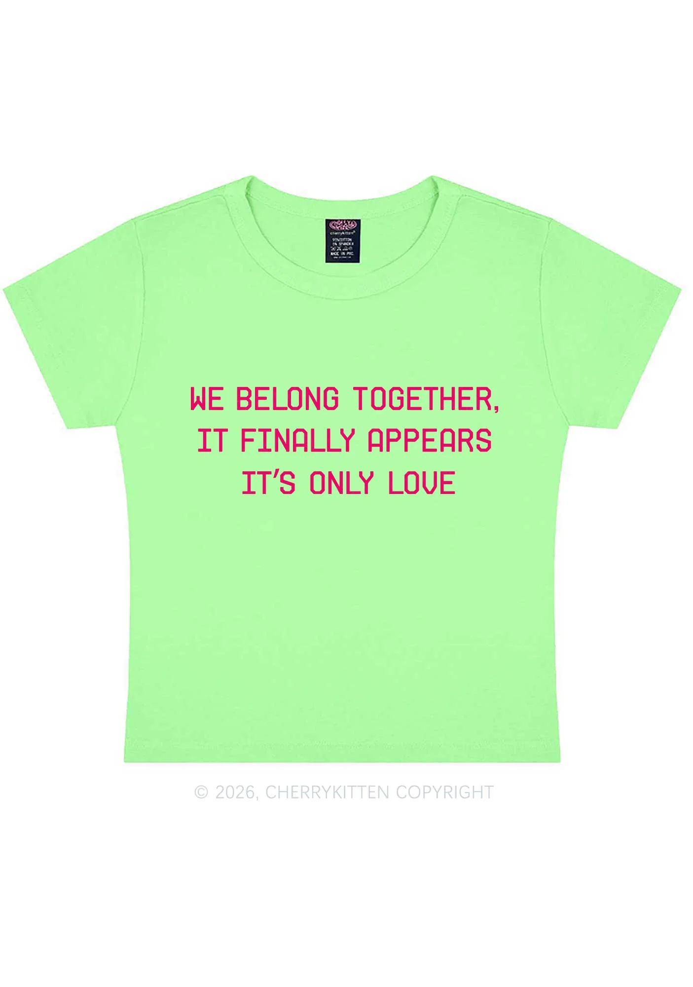 We Belong Together Y2K Baby Tee Cherrykitten - Image 12