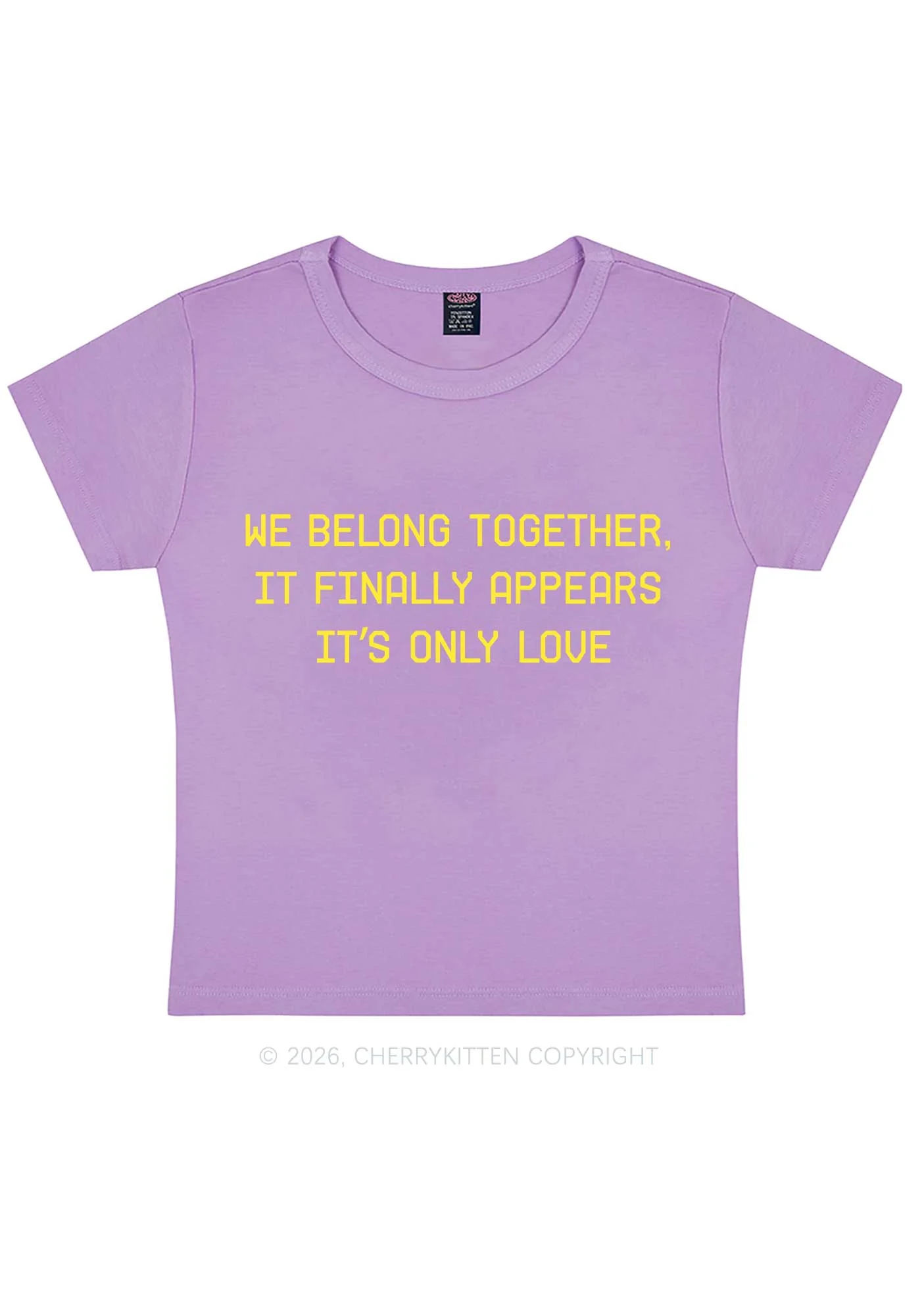 We Belong Together Y2K Baby Tee Cherrykitten - Image 8