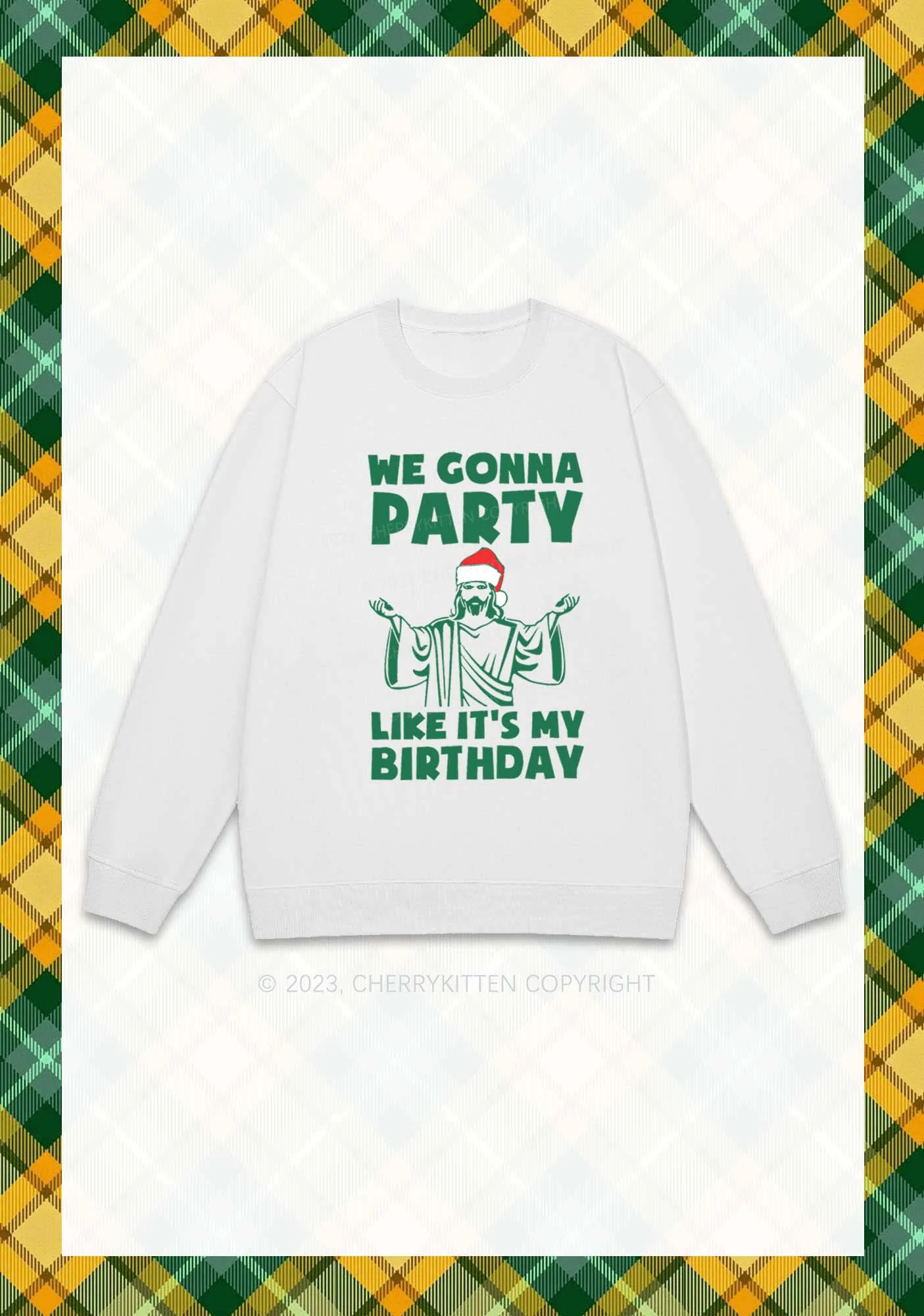 We Gonna Party Christmas Y2K Sweatshirt Cherrykitten - Image 3